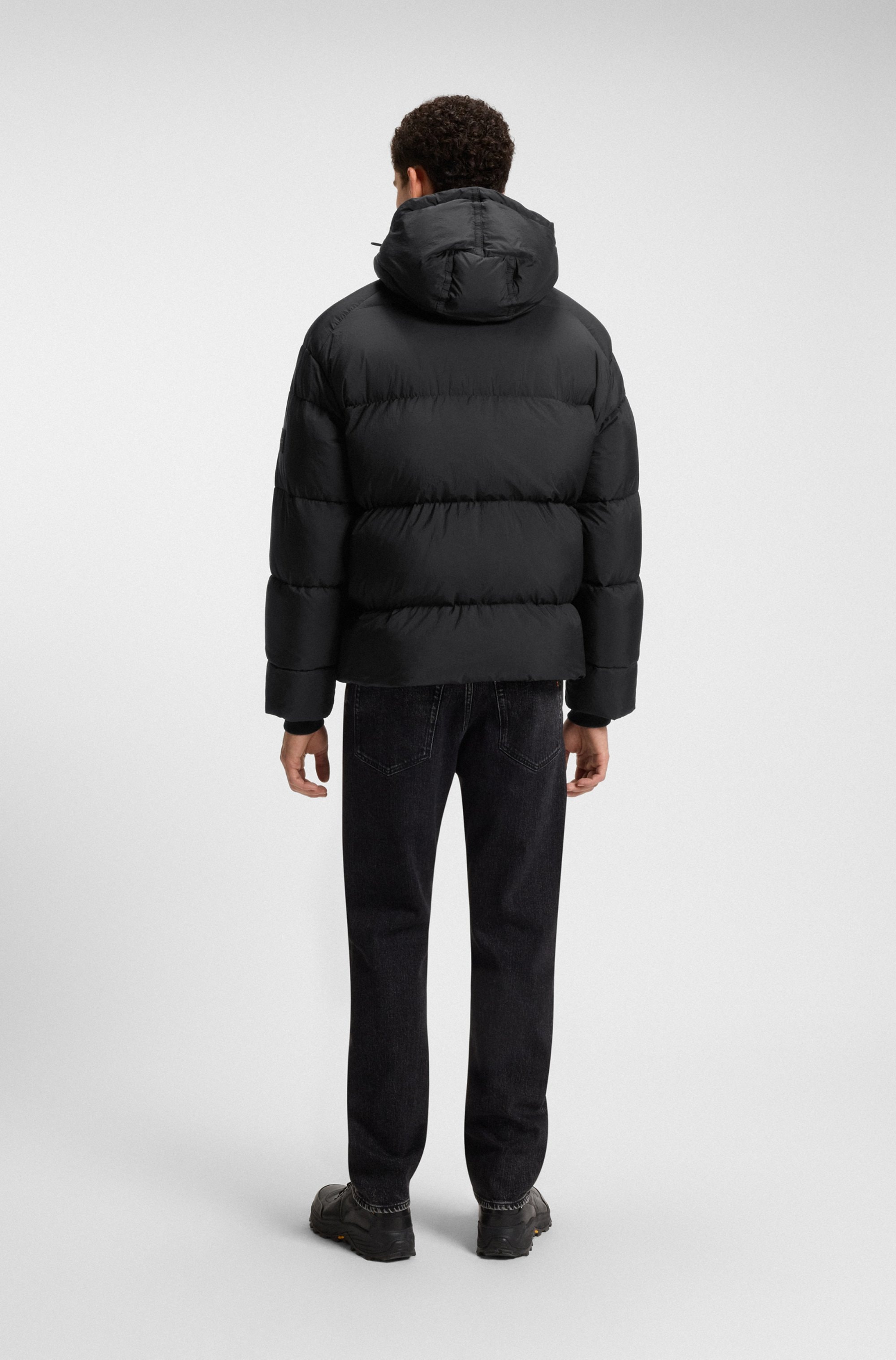 BOSS ORANGE Steppjacke »Orbok« Stehkragen, Oversized Fit, abnehmbare Kapuze