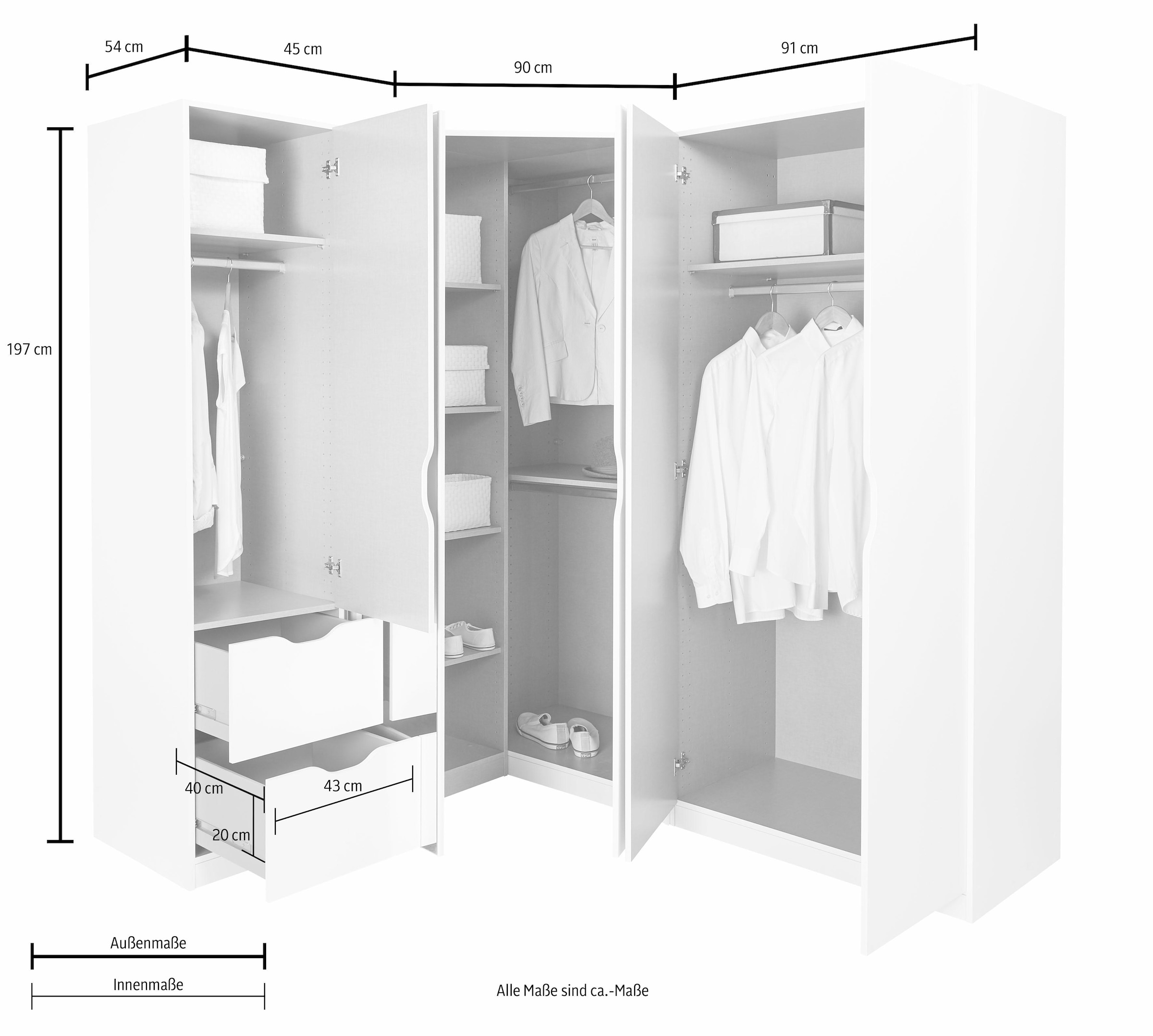 rauch Schrank-Set »Freiham«, (3 Rechnung bestellen St.) auf