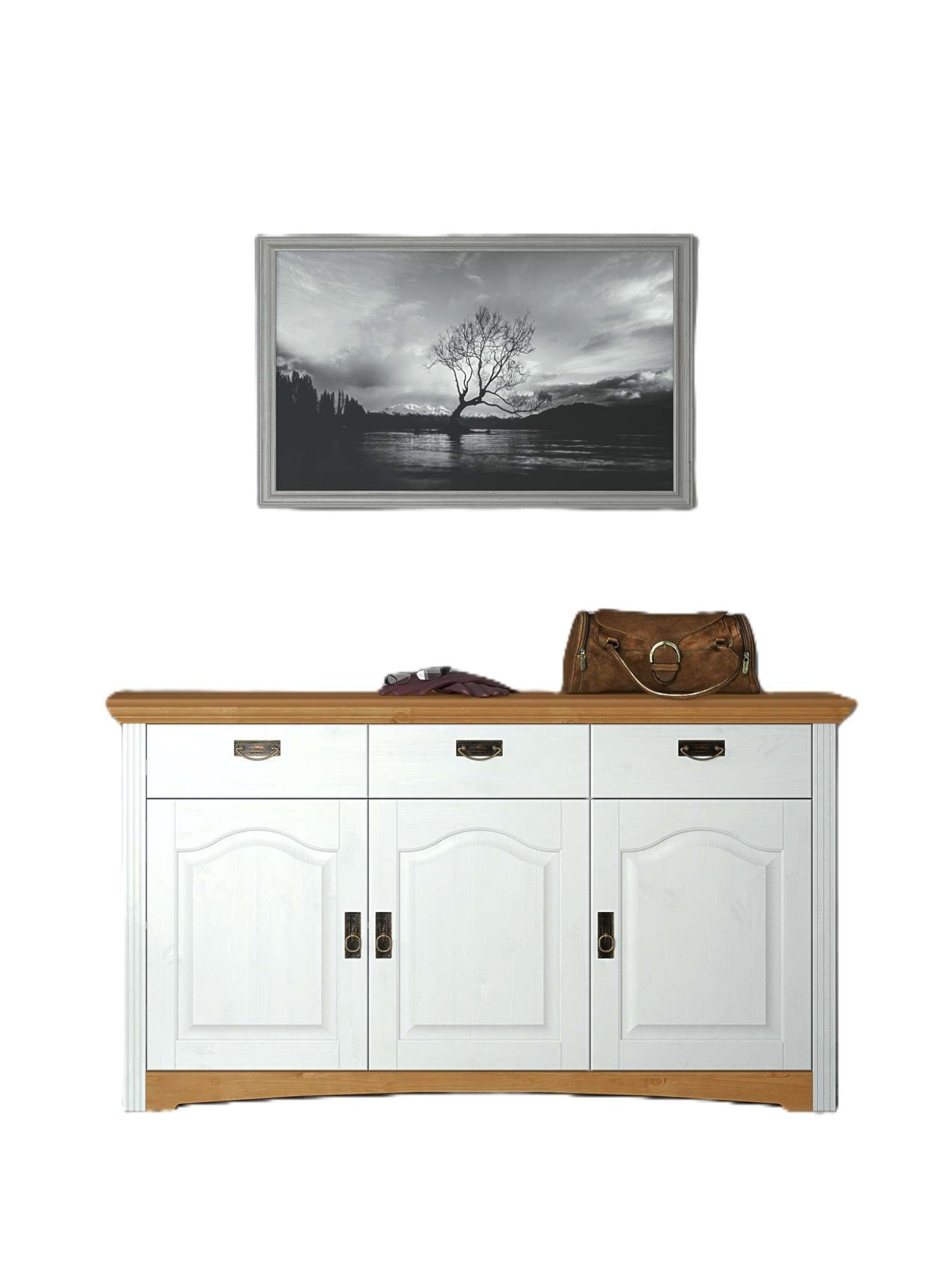 Home affaire Kommode »Konrad« aus massiver Kiefer, Breite 156 cm, mit Schubladen, FSC®