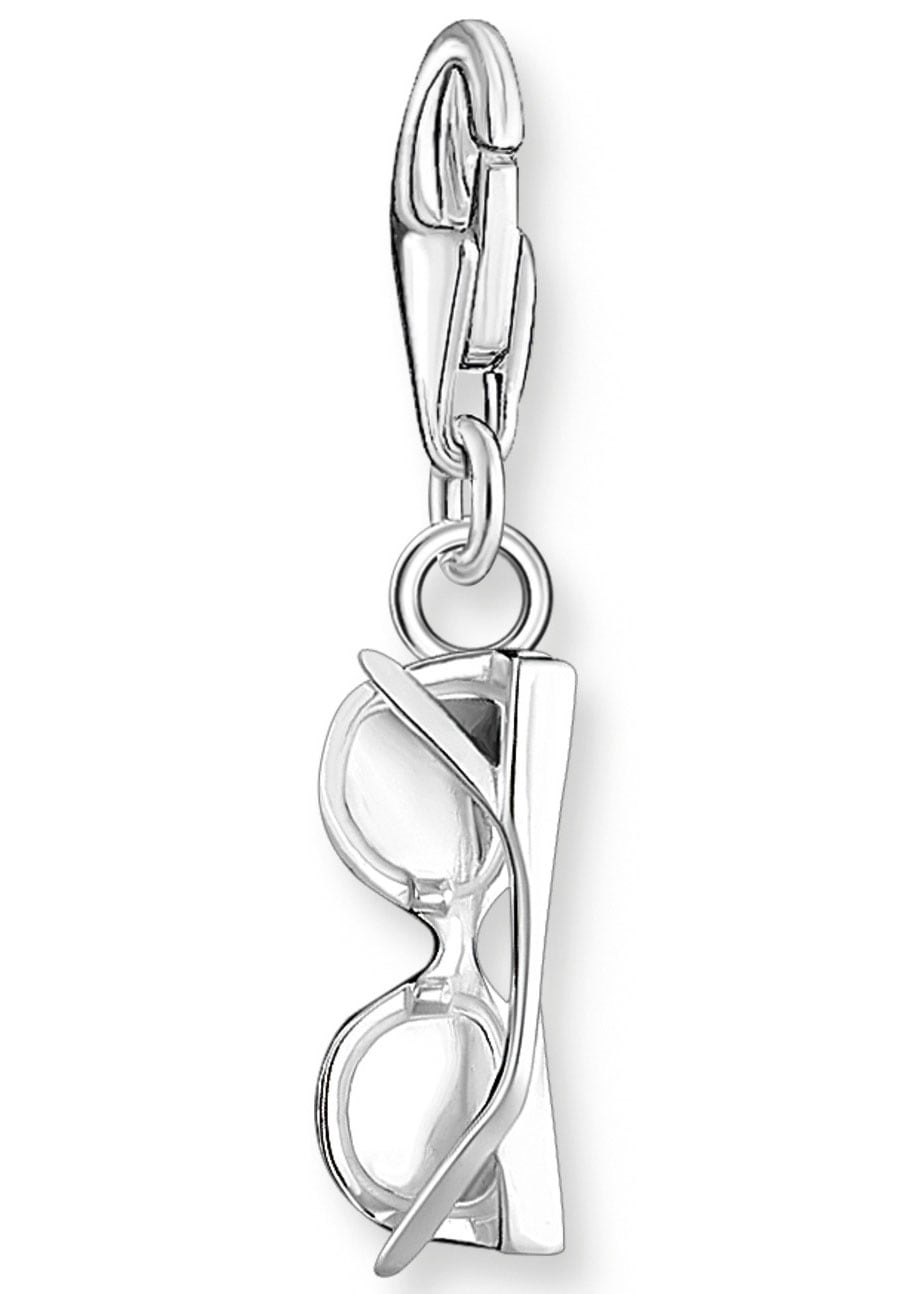 THOMAS SABO Charm-Einhänger »Sonnenbrille mit Steinen Silber, 2027-041-9«, mit Zirkonia (synth.)