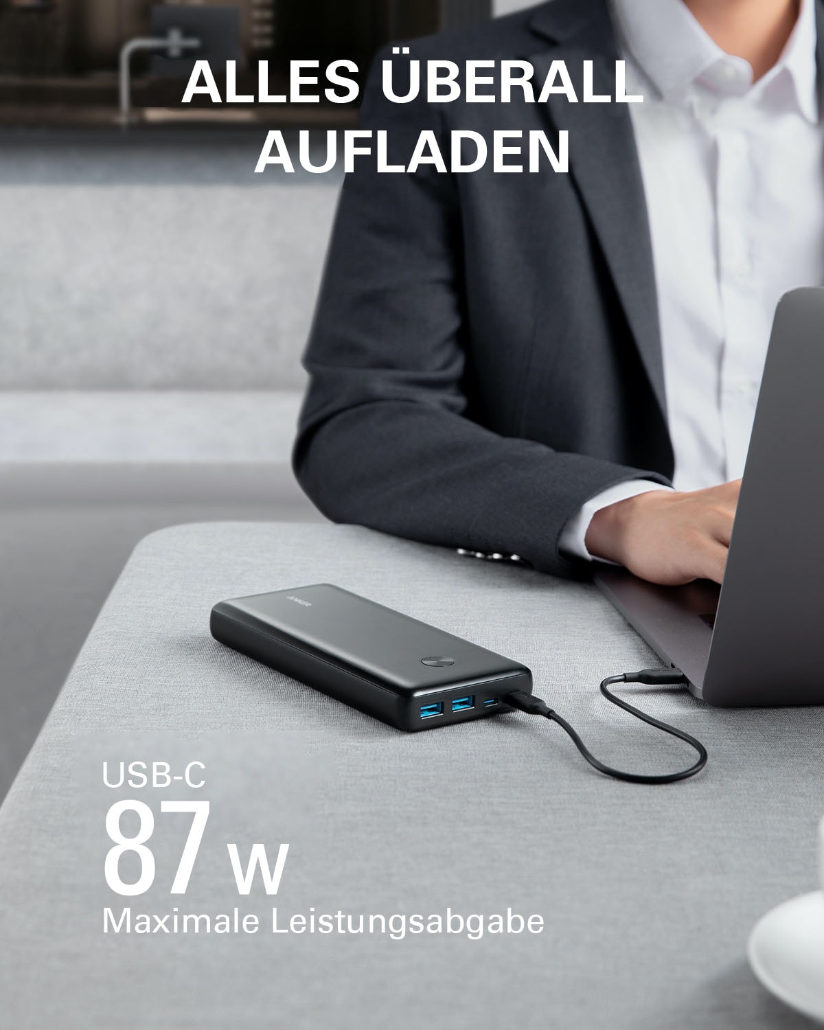 Anker Powerbank »PowerCore III Wireless Powerbank 10000 mAh«, 10000 mAh