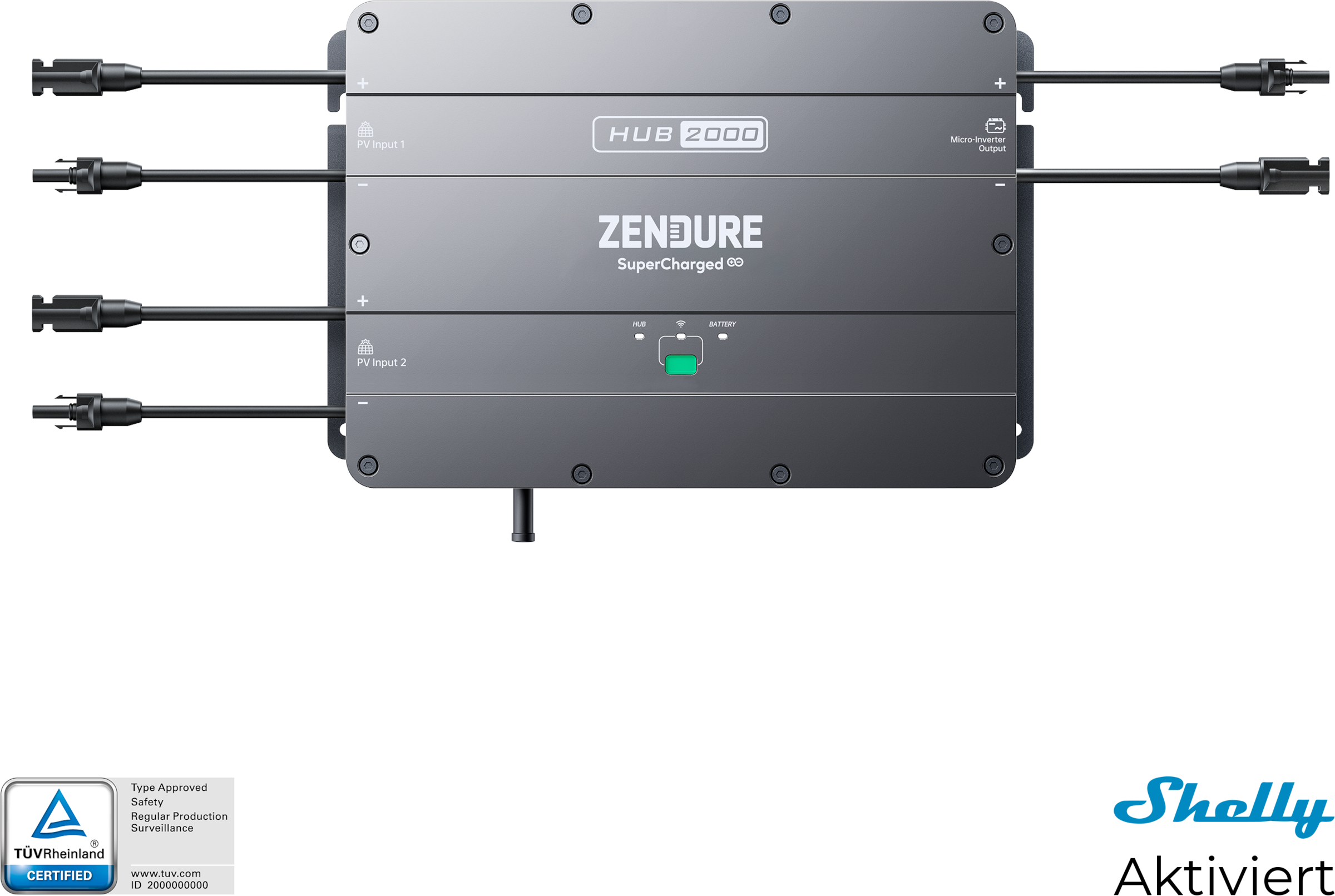 Technaxx Balkonkraftwerk »Zendure ZDHUB2000«, Ergänzung für Balkonkraftwerke