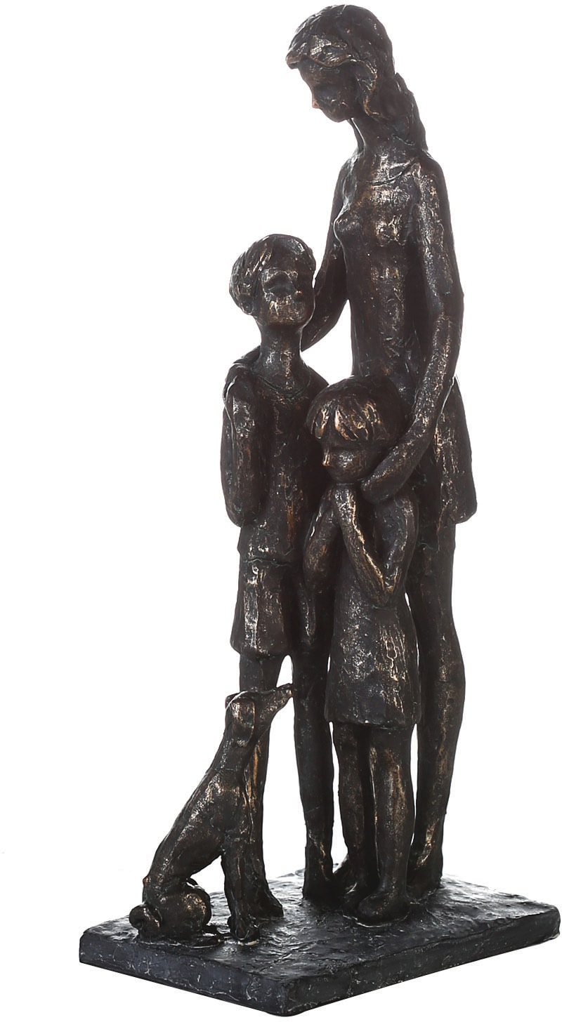 Casablanca by Gilde Dekofigur »Skulptur cm, Dekoobjekt, auf Raten mit 31 Familie, Wohnzimmer Spruchanhänger, Höhe bronzefarben«, kaufen