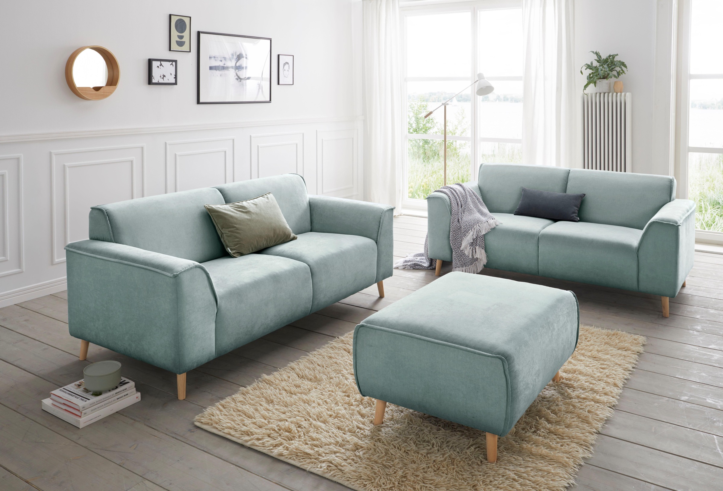 andas 2-Sitzer »Janek«, mit Federkern und Keder in scandinavischem Design kaufen