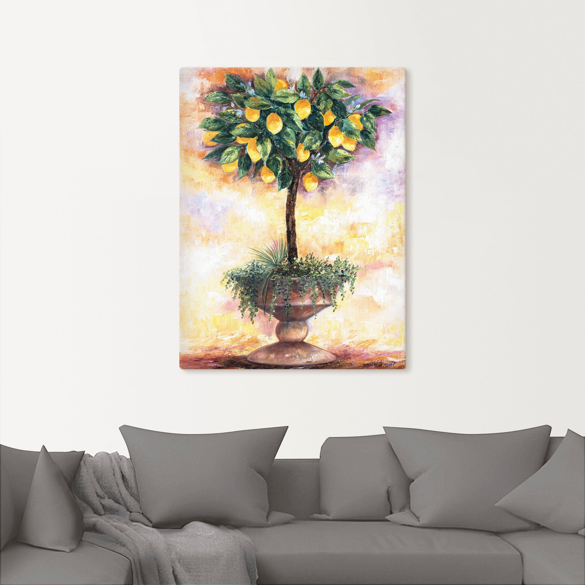 Artland Wandbild »Zitronenbaum«, Bäume, (1 St.), als Leinwandbild, Poster in verschied. Größen