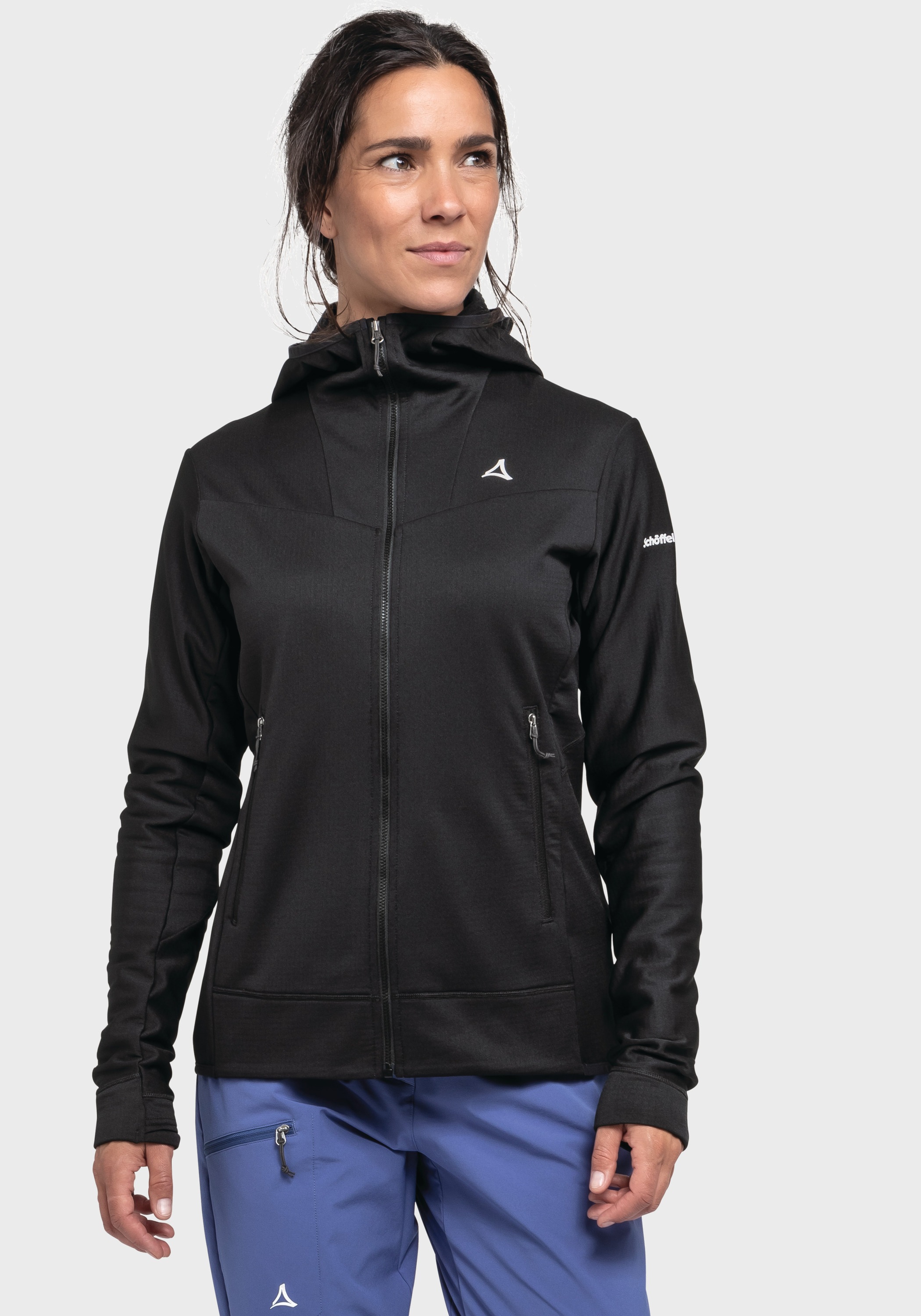 Schöffel Fleecejacke »Mountain Fleece Hoody Style Blaueis WMS«, mit Kapuze