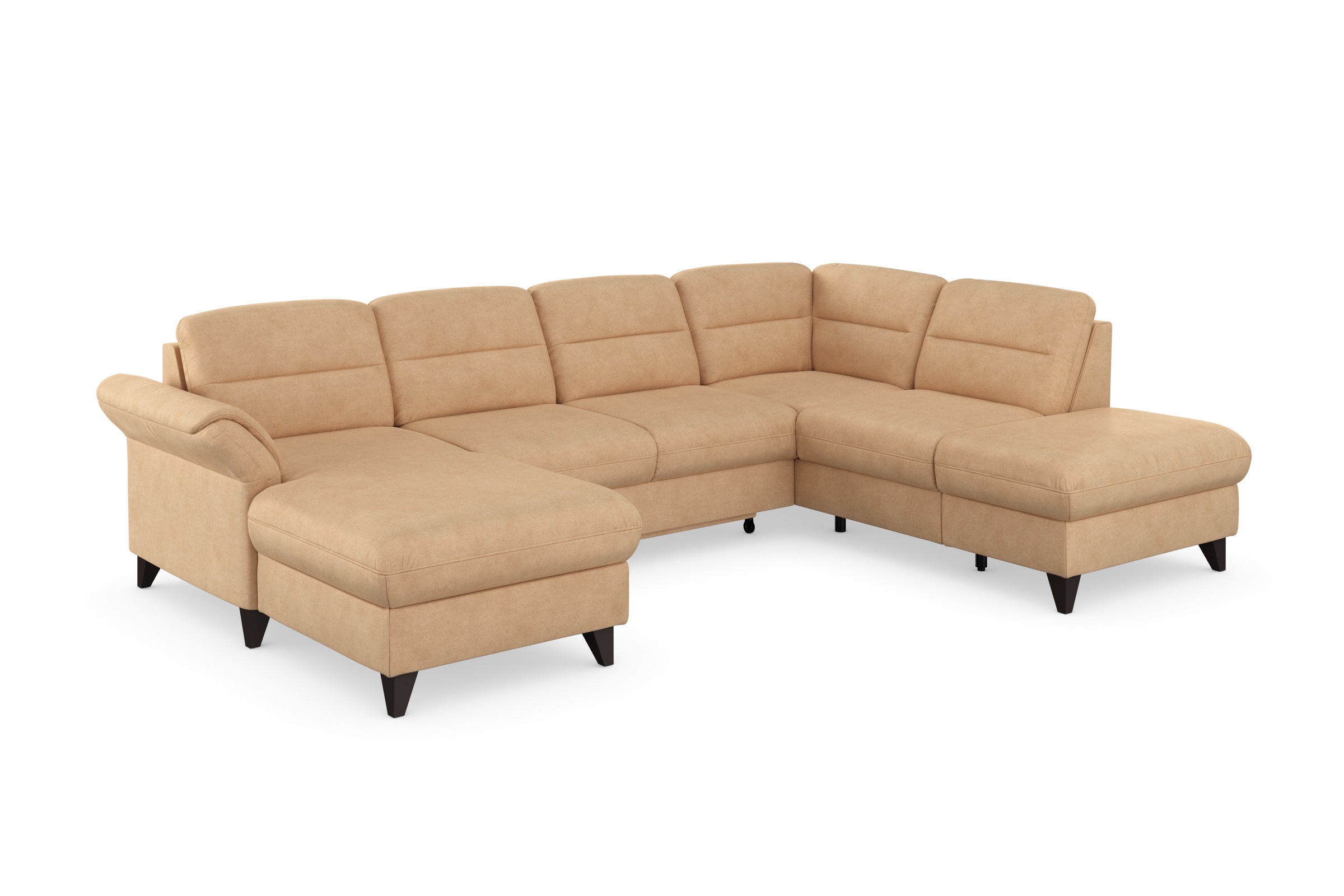 sit&more Wohnlandschaft »Mellum U-Form«, Federkern, wahlweise mit Bettfunktion, Stauraum und Armteilfunktion