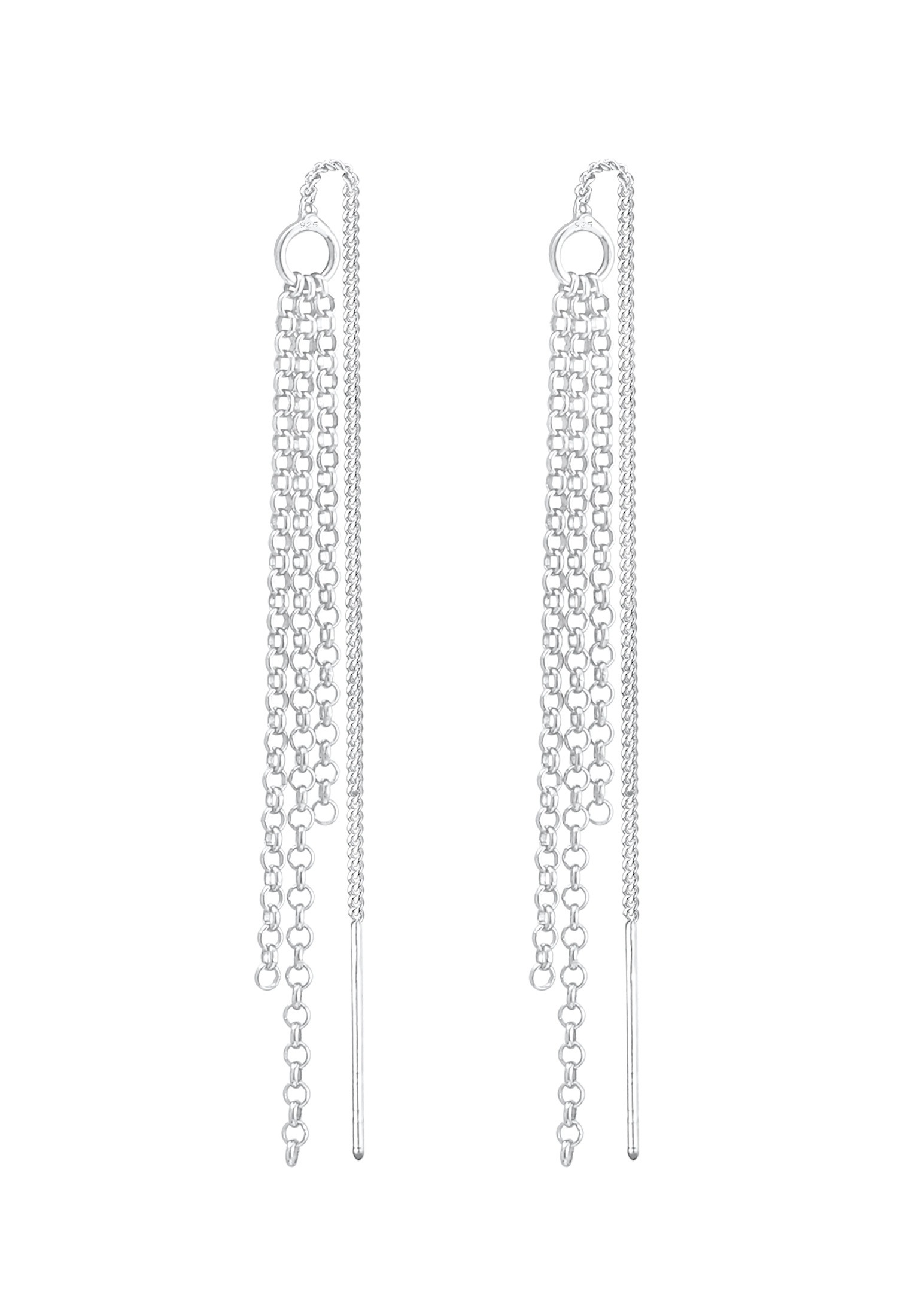 Elli Paar Ohrhänger »Ohrringe Durchzieher Ketten Style Elegant 925 Silber«