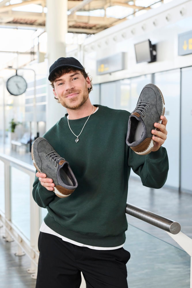 Rieker Slip-On Sneaker  Slipper, Schlupfschuh, Halbschuh, Freizeitsneaker mit Gummizug