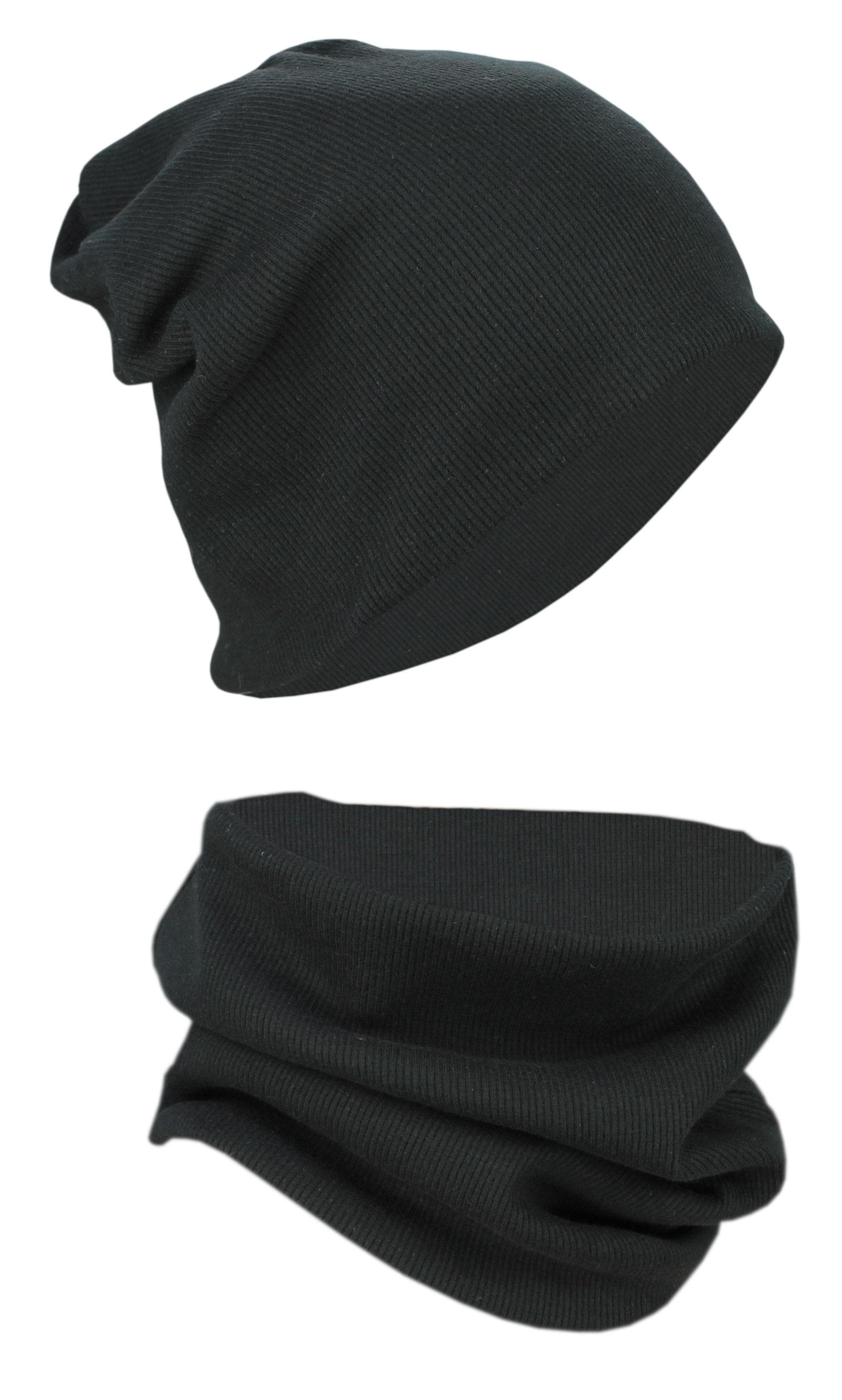 ALKATO Beanie »Mütze Alkato Unisex Beanie Mütze und Schal Set Uni«