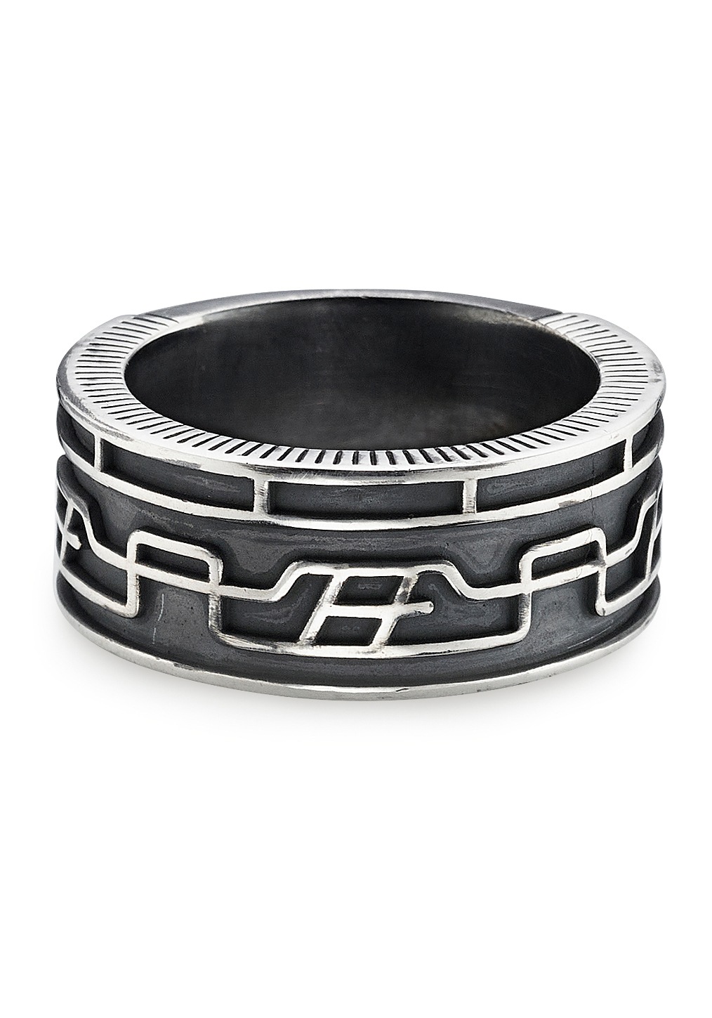 HECHTER PARIS Fingerring »Schmuck Geschenk Silber 925 Herrenring Logo Branding«