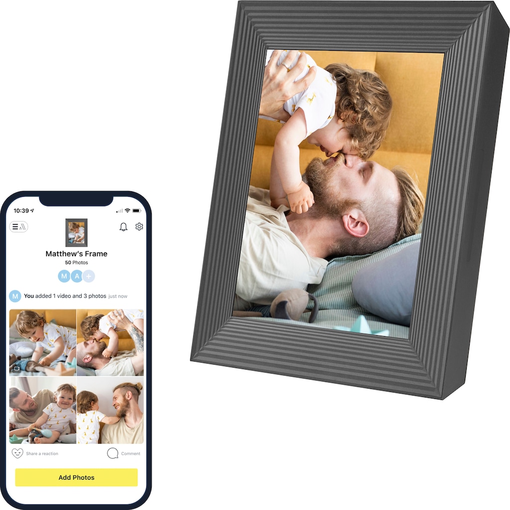 Aura Digitaler Bilderrahmen »Aura Frame Mason«, 22,86 cm/9 Zoll, 1600 x 1200 px Pixel