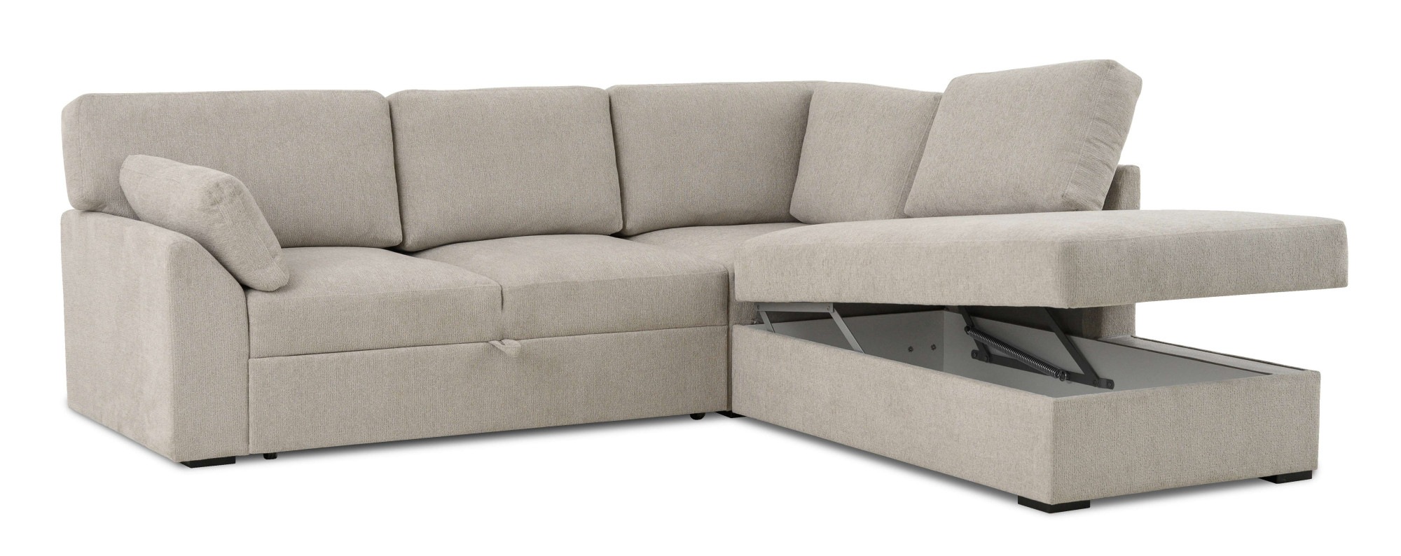 Home affaire Ecksofa »Citry«, (304 St.), Breite 242 cm, Chenille, Bettfunktion, Bettkasten, L-Form