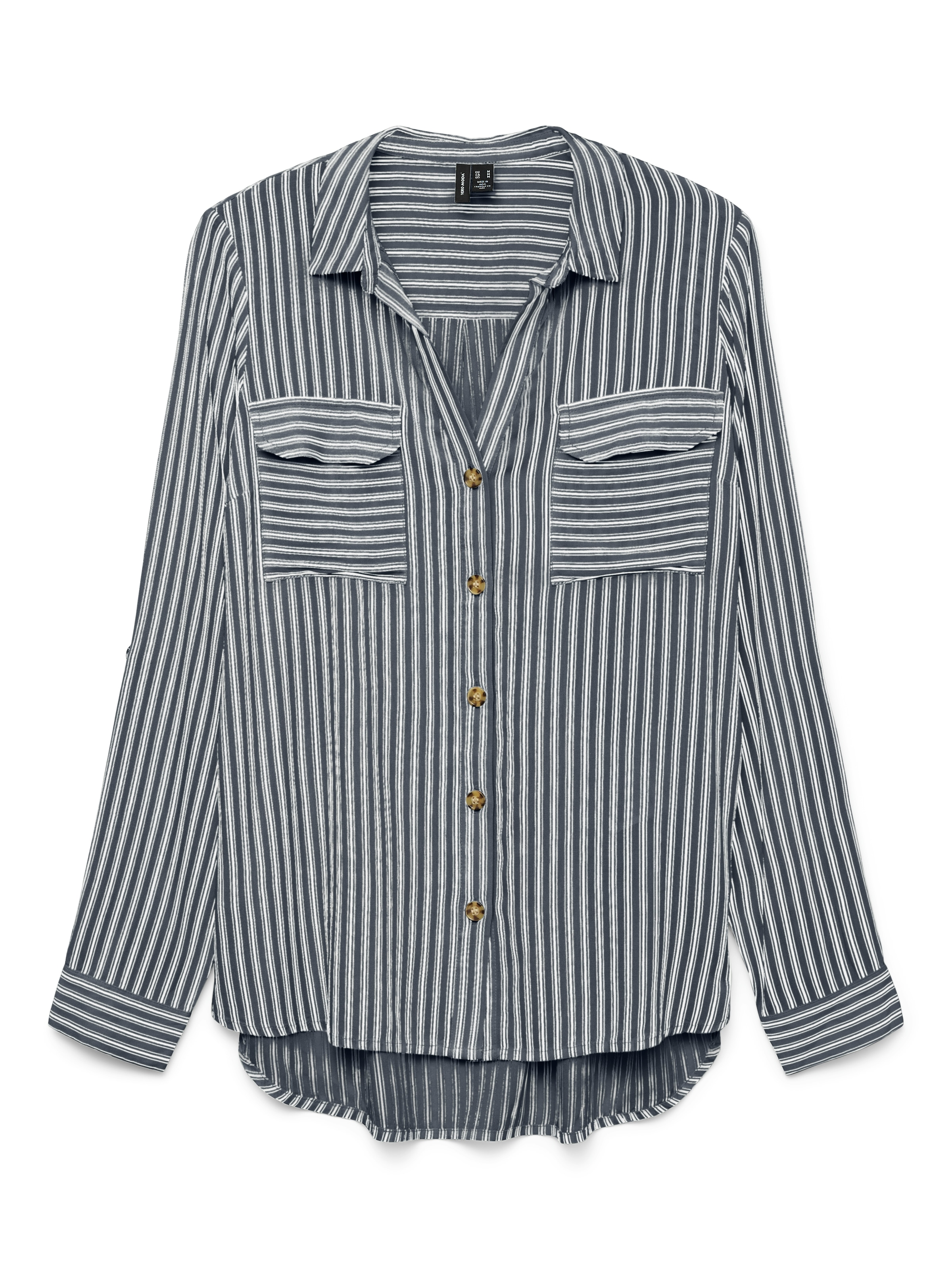 Vero Moda Hemdbluse »VMBUMPY L/S SHIRT NEW WVN GA NOOS« Viskose, regular fit