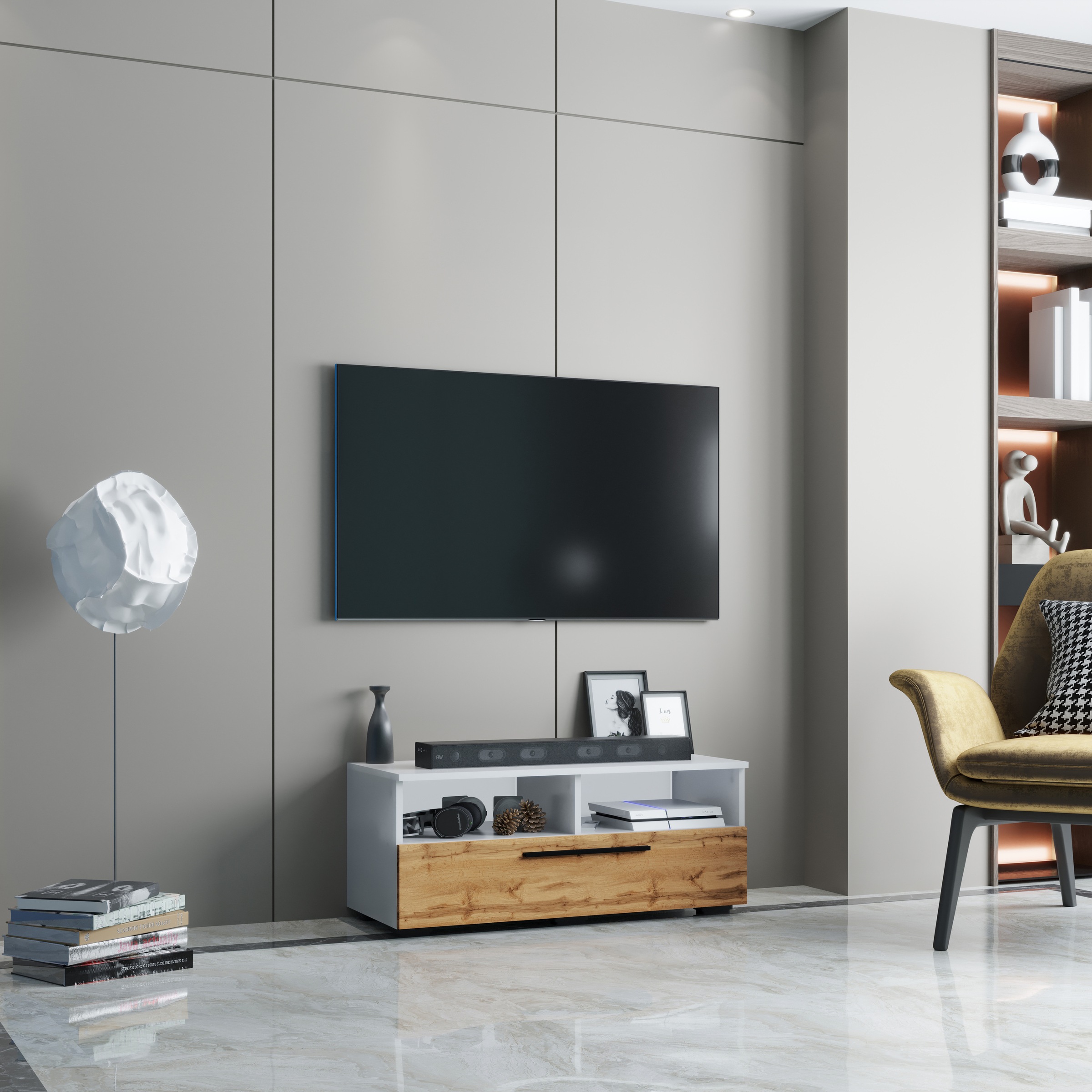 VCM Wohnzimmertisch »Holz TV Lowboard Möbel Fernsehschrank Arila XL«