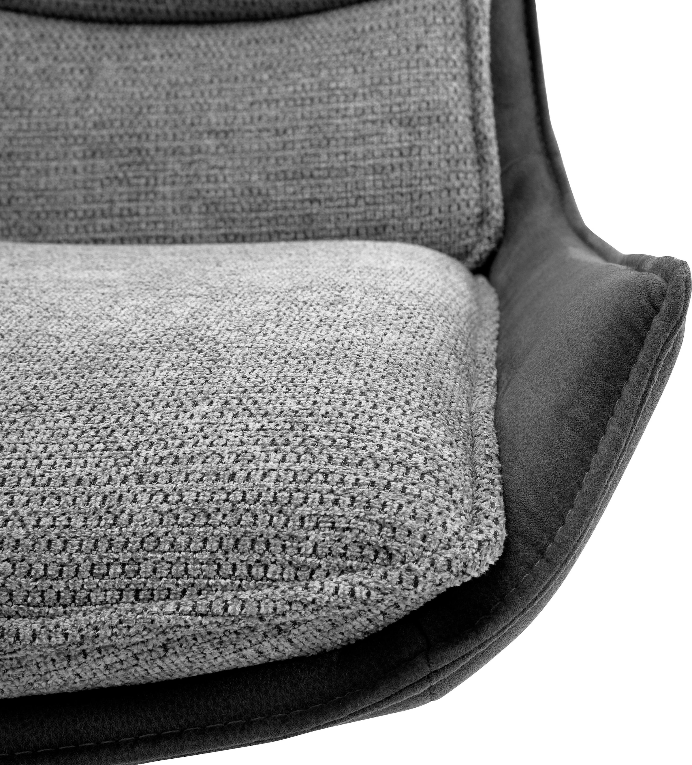 MCA furniture 4-Fußstuhl »Kitami«, (Set), 2 St., Esszimmerstuhl drehbar 360° mit Nivellierung, Stoffbezug, bis 120 kg