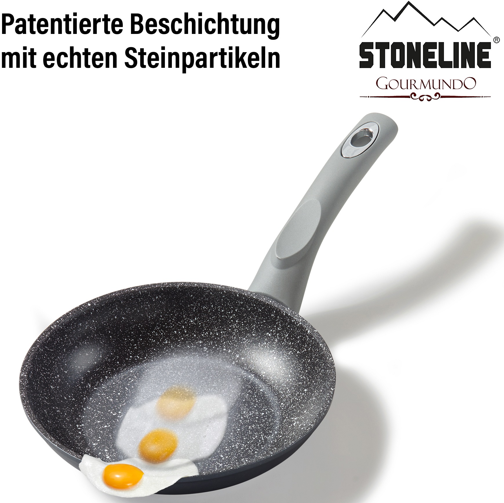 STONELINE Bratpfanne »Gourmundo«, Aluminium, (1 tlg.), Made in Germany, STONELINE®-Antihaftbeschichtung, Indukton, Induktion