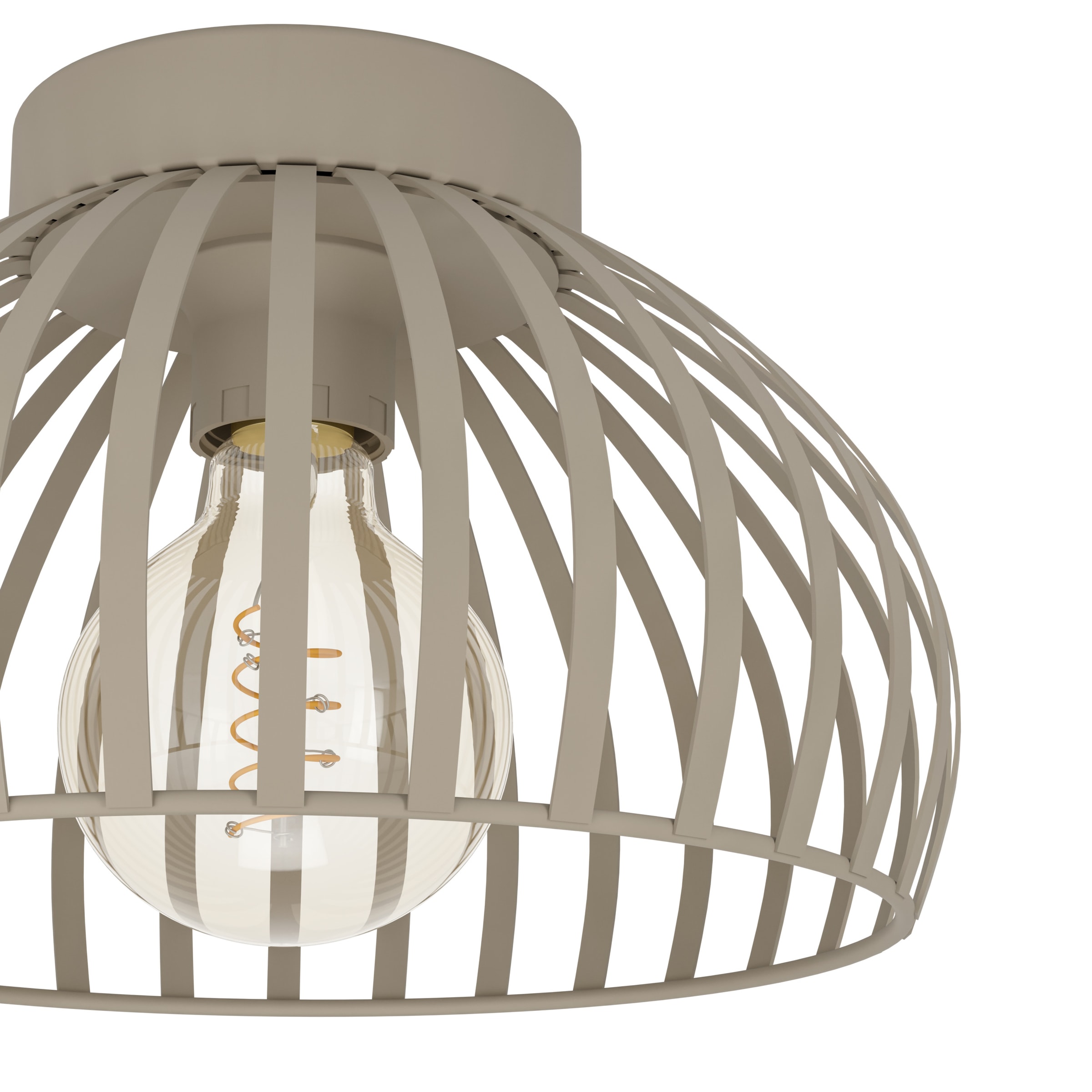 EGLO Deckenleuchte »MOGANO 3 Deckenlampe - Stahl - E27 - 1X40W - IP20« E27 1 Stk. Wohzimmerlampe, Esszimmerlampe, Flur, Schlafzimmer, H18 x Ø28 cm