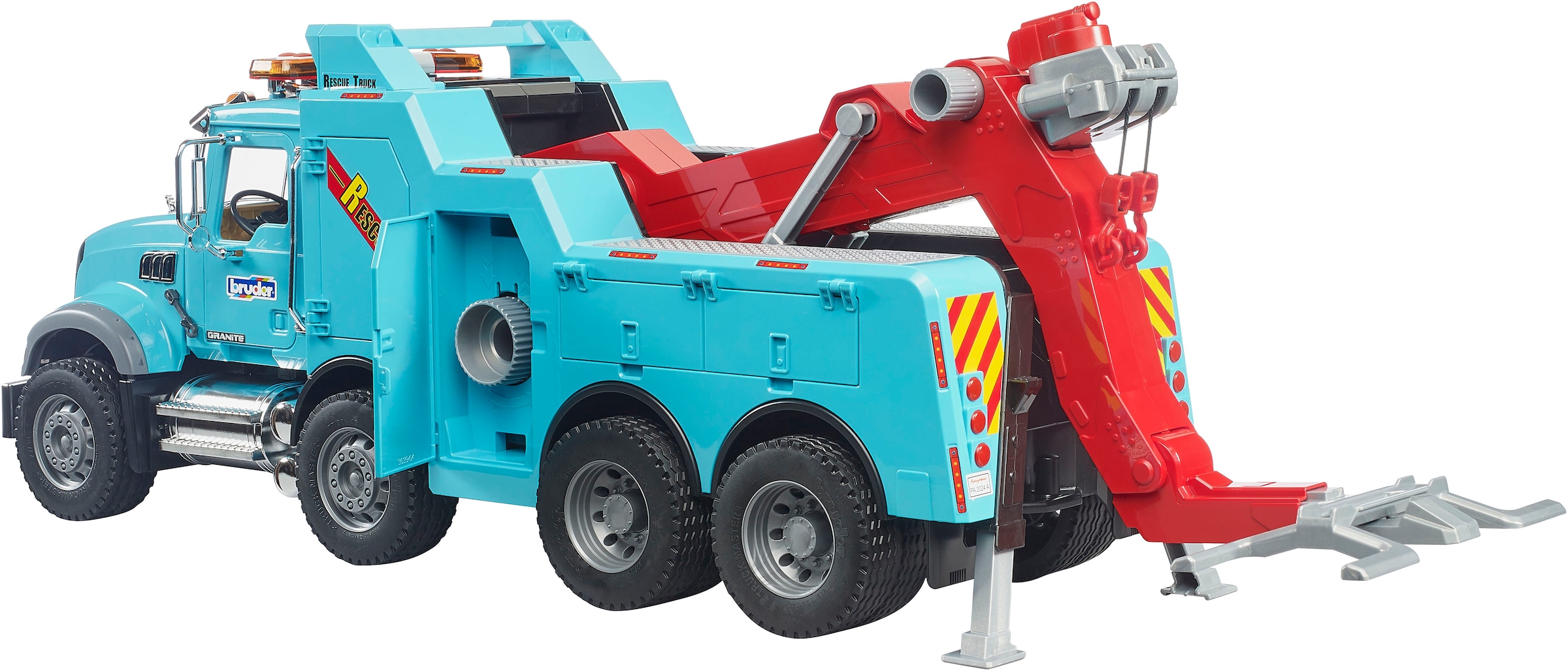 Bruder® Spielzeug-LKW »MACK Granite LKW Abschlepp LKW mit L+S Modul (02831)« mit Licht und Sound; Made in Europe