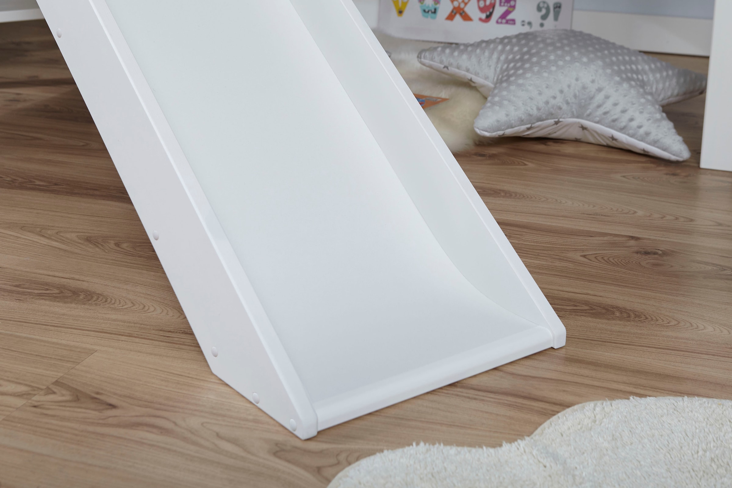 Ticaa Hochbett »Ekki«, mit Rollrost und Textil-Set, Kiefer