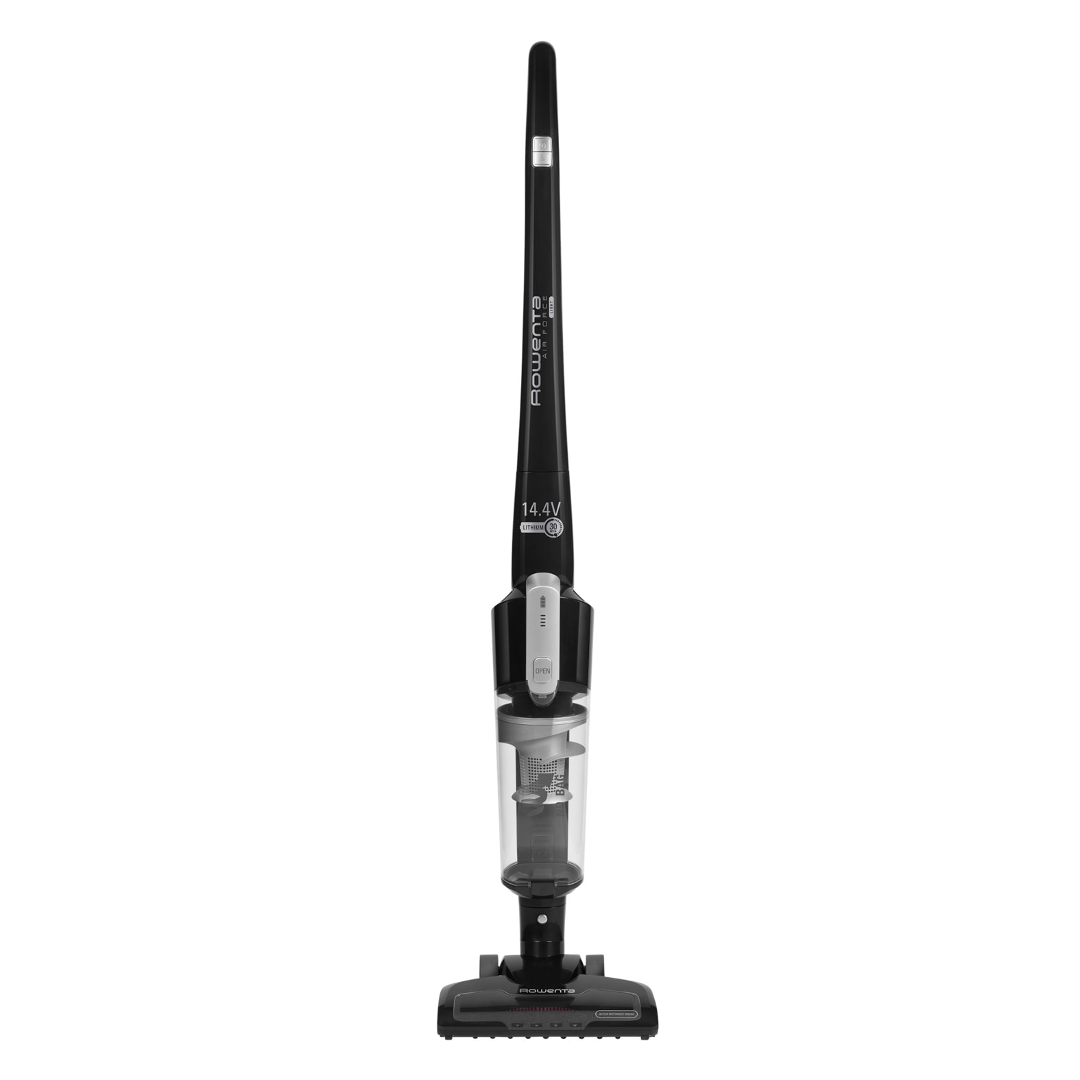 Rowenta Akku-Stielstaubsauger »Air Force Light, kabellos, LED- Düse, beutellos Bodenstaubsauger«, 14,4 Volt Lithiumionen- Akku, leichtes und kompaktes Design, RH6545