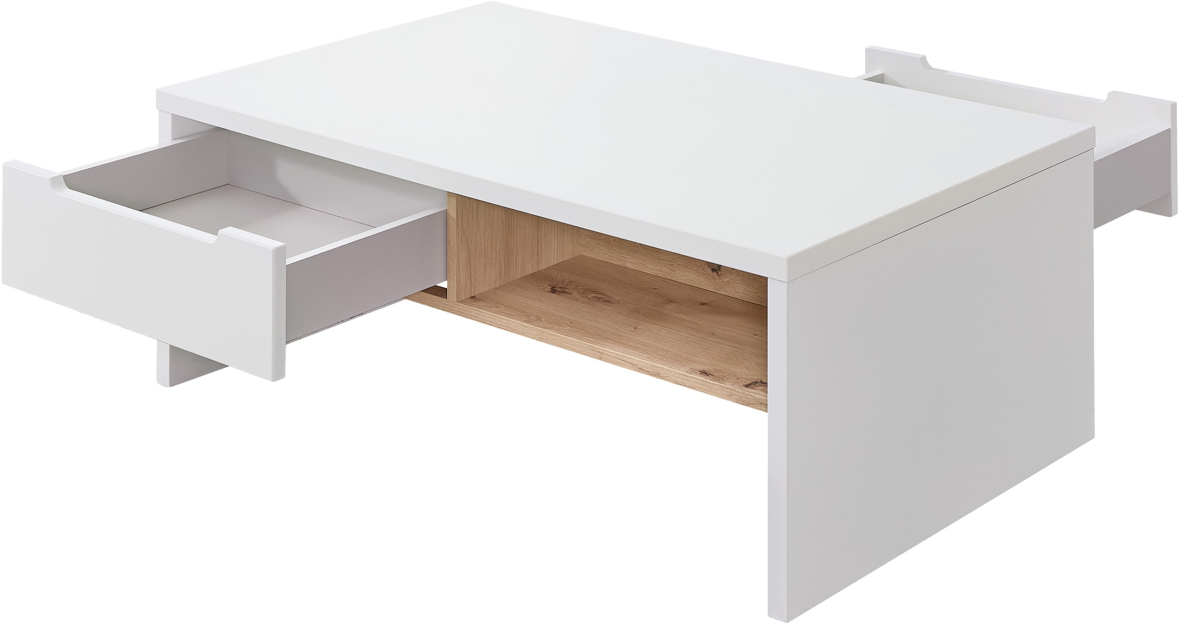 Innostyle Couchtisch »Memphis Couchtisch,110x40x65 cm (B/H/T)«, (1 St.), 2 offene Fächer, 2 Schubkasten