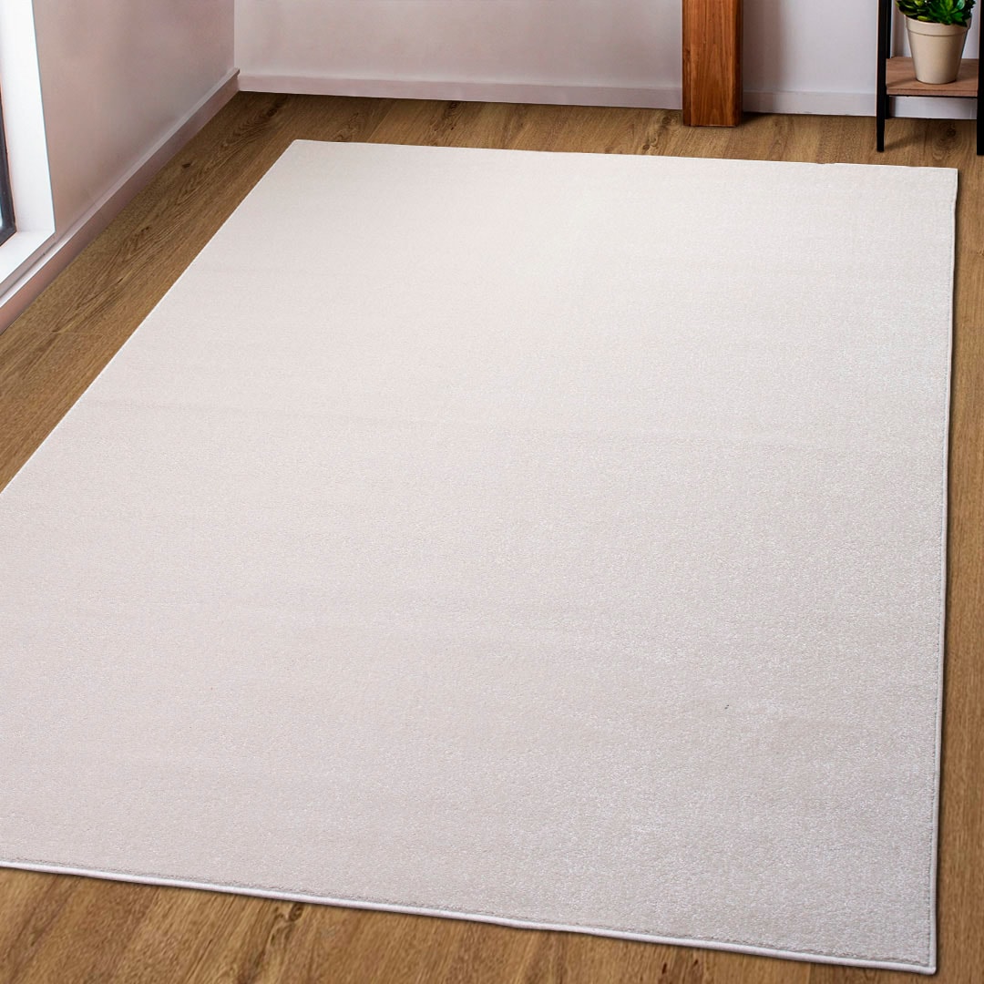 OTTO home Teppich "Pieter" rechteckig 9 mm Höhe mit besonders weichem Flor, Kurzflor, Design-Teppich, Melange-Effekt