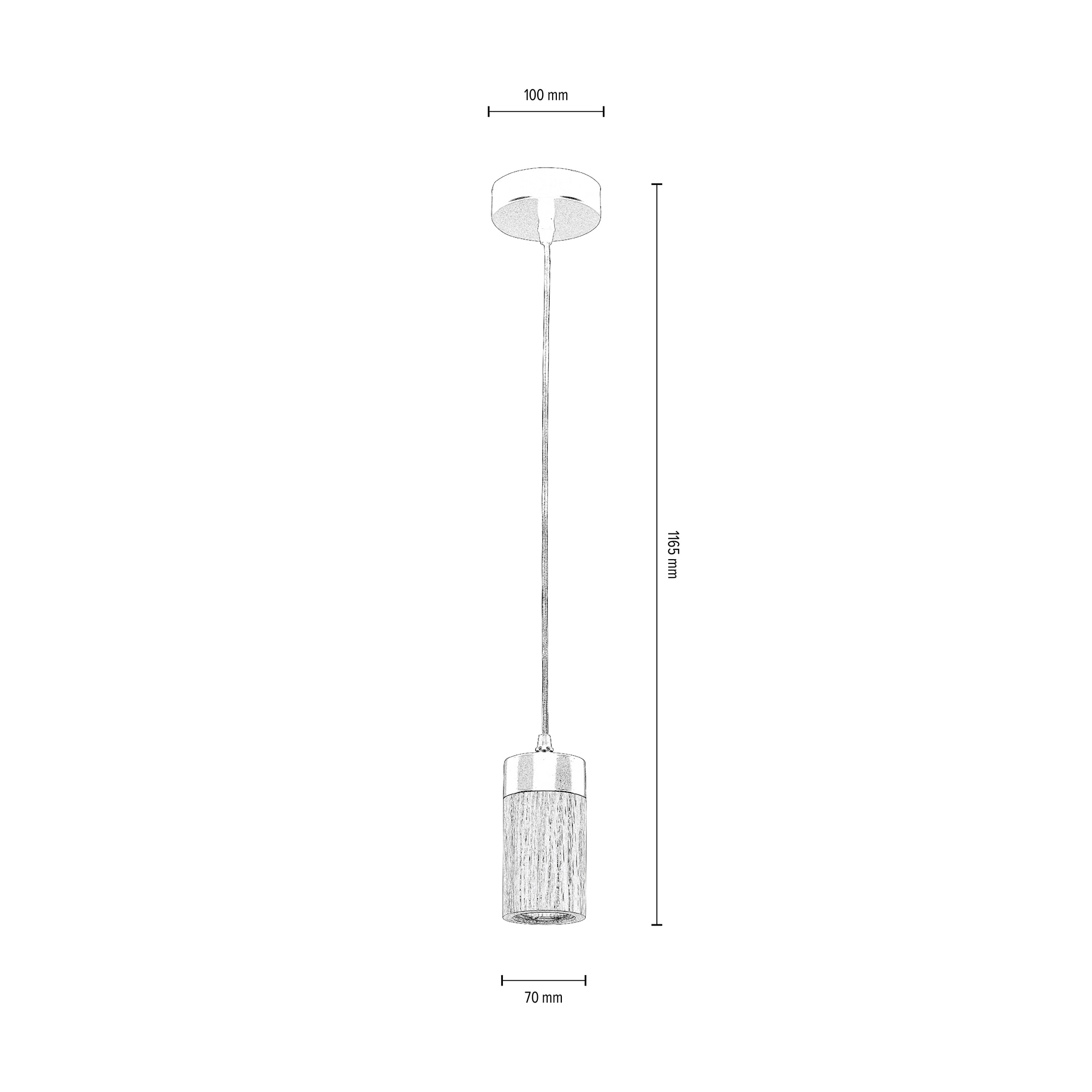 BRITOP LIGHTING Pendelleuchte »ANNICK«, 1 flammig-flammig, Hängeleuchte,  Aus edlem Eichenholz und Metall, LED-Leuchtmittel inkl. online kaufen | mit  3 Jahren XXL Garantie | Tischlampen