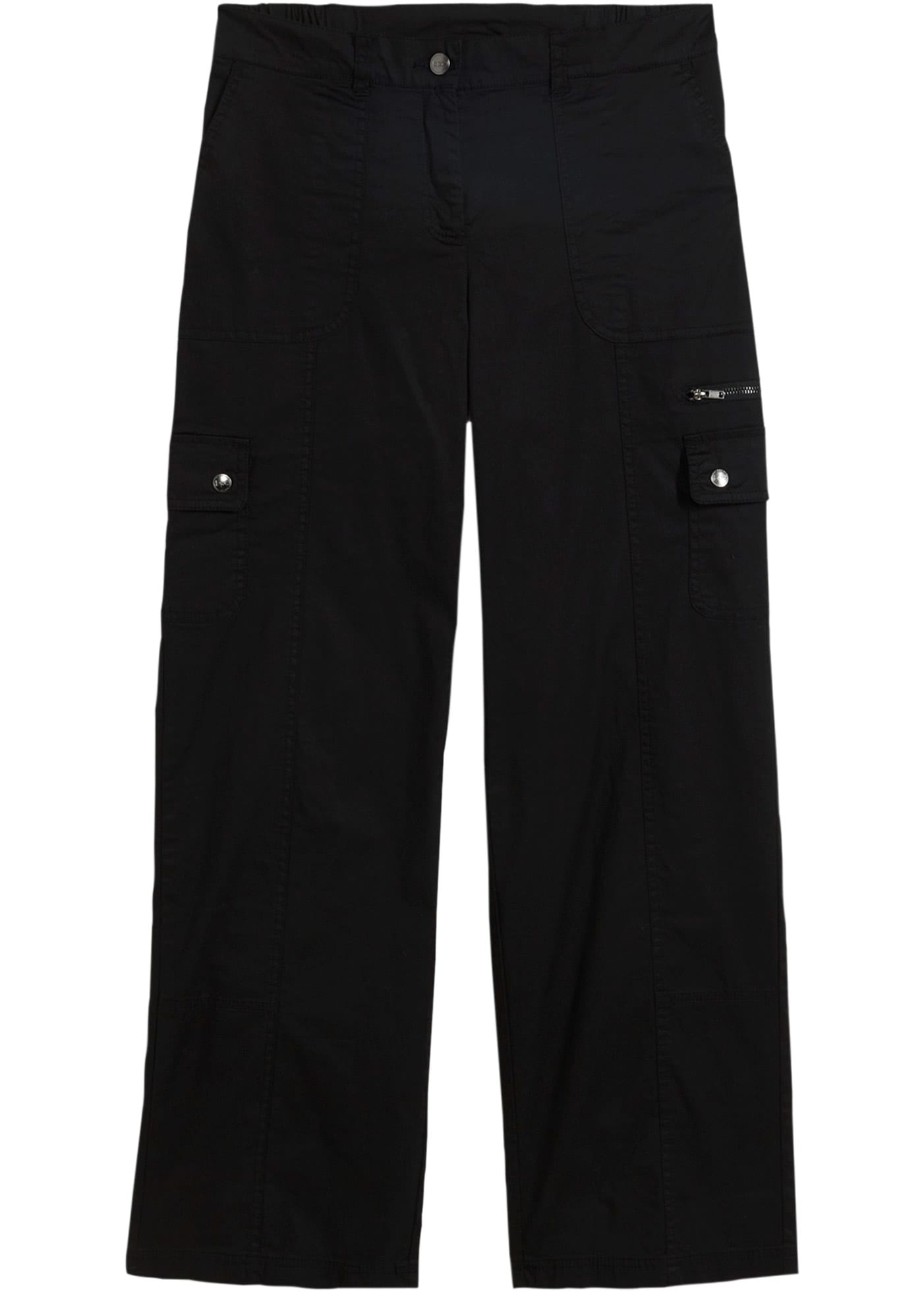 bonprix Cargohose  aus Baumwolle mit Elasthan, weite Passform, reguläre Passform