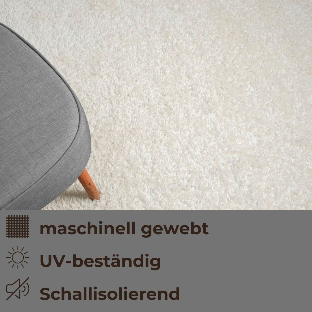 my home Hochflor-Teppich »Banji«, rechteckig, 37 mm Höhe, Uni Farben, weich und flauschig, auch als Läufer & in rund erhältlich