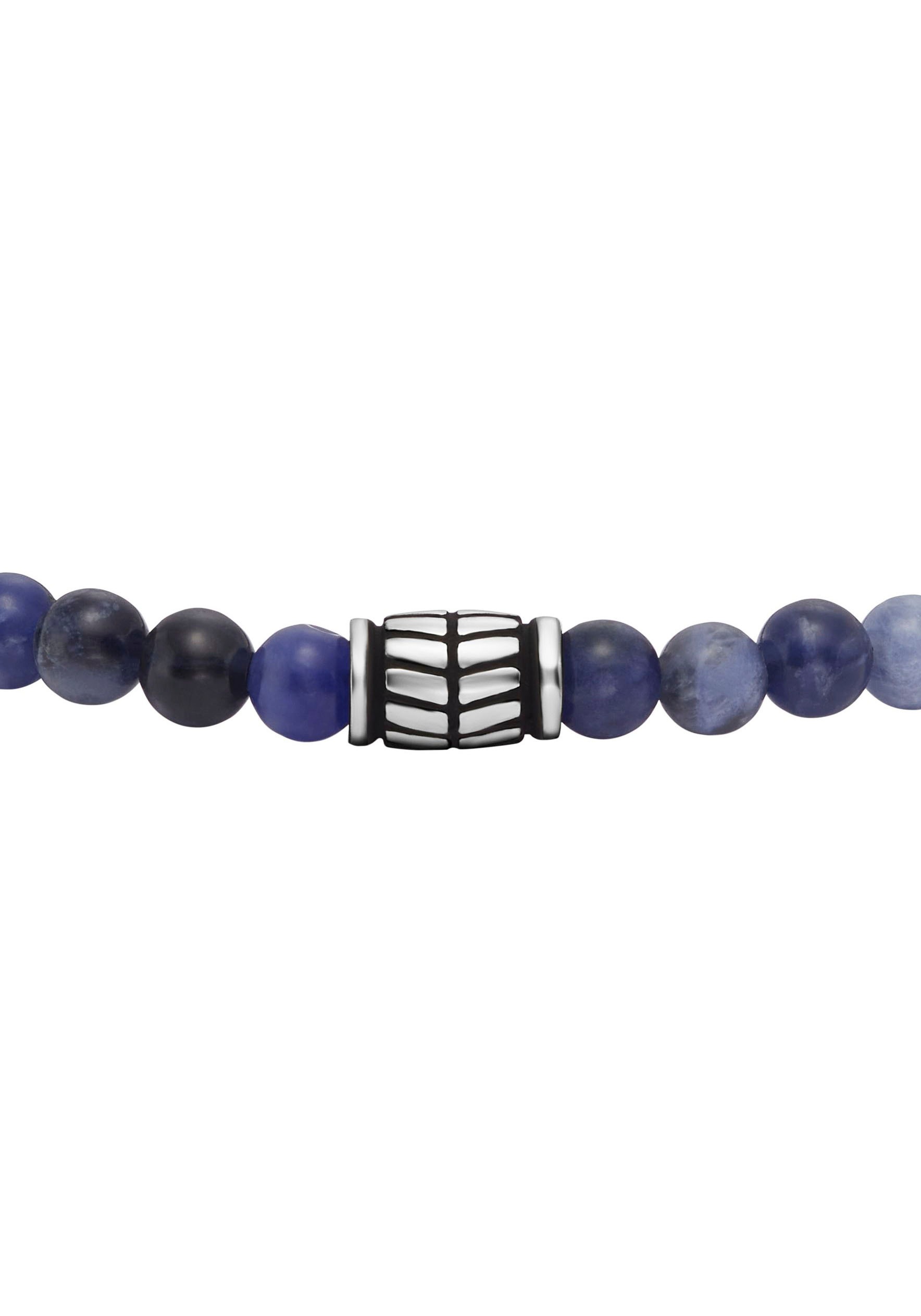 Fossil Armband »Schmuck Geschenk Edelstahl Armschmuck JEWELRY« mit Hämatit, Tigerauge, Sodalith oder Malachit