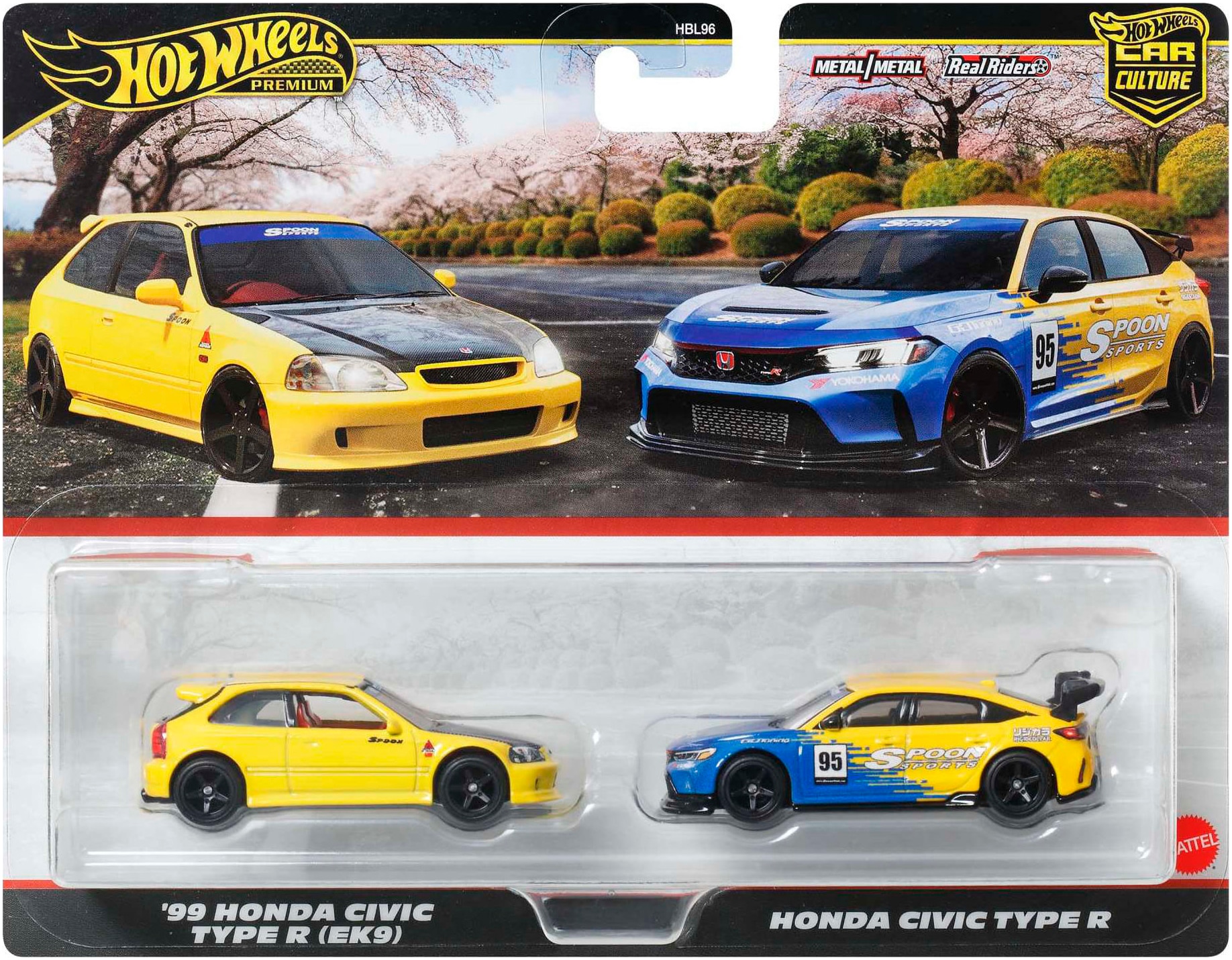 Hot Wheels Spielzeug-Auto »2-Pack - Honda«, Maßstab 1:64