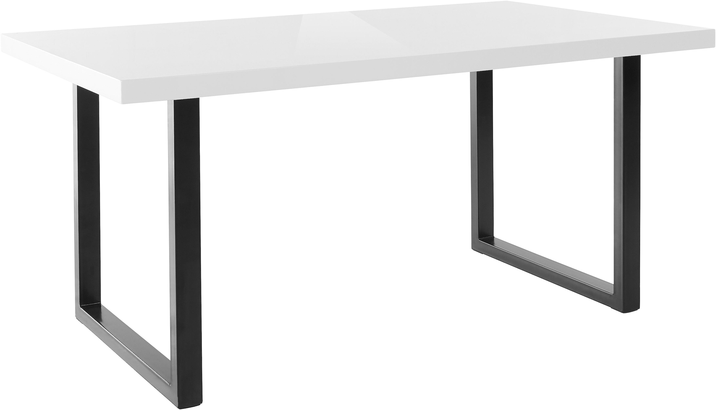Paroli Esstisch »Manger« Breite 180 cm, mit U-Gestell aus Metall in schwarz