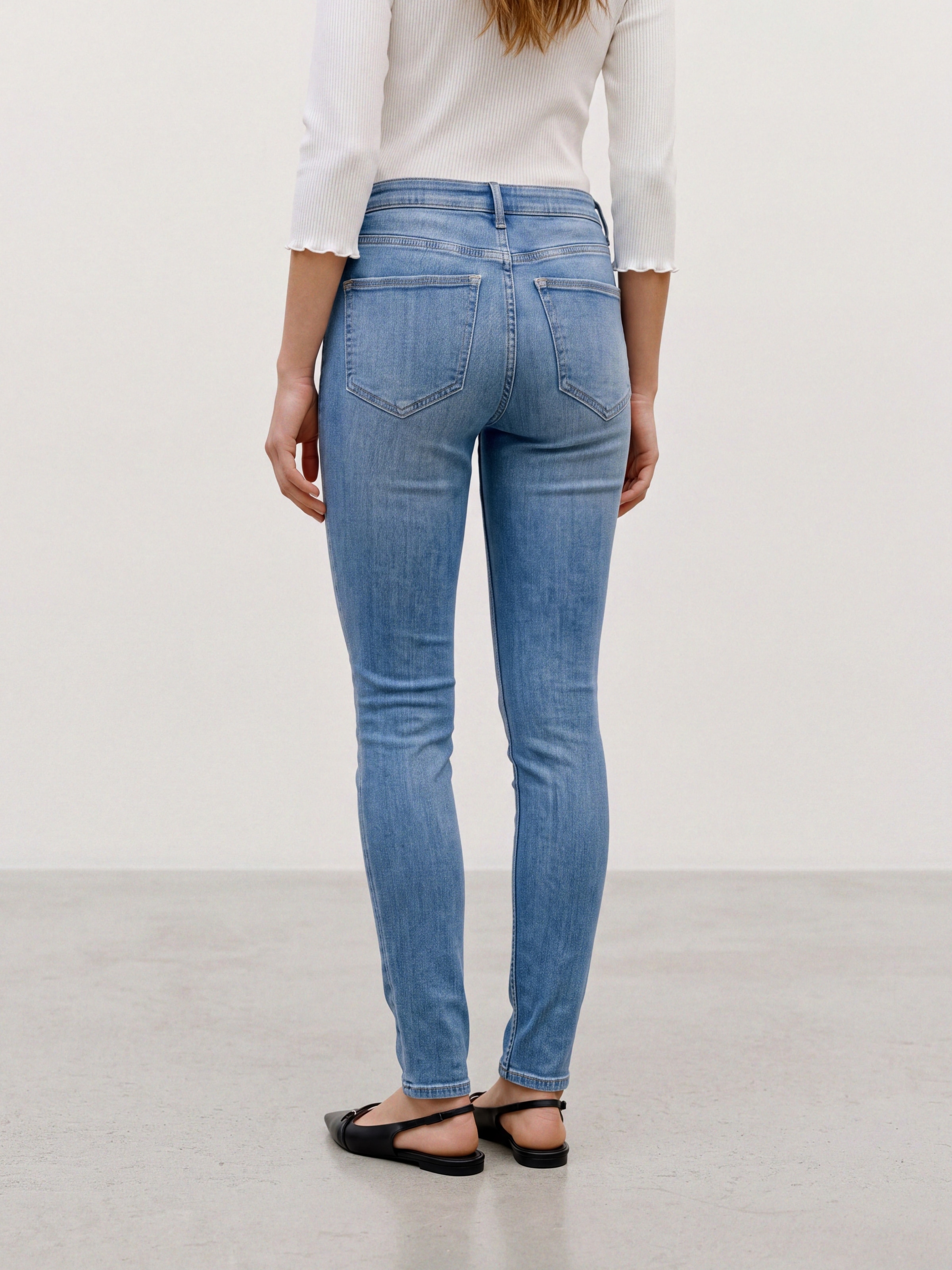 Vero Moda Skinny-fit-Jeans »VMPOLLY MR SKINNY JEANS RA3089 NOOS« Baumwollmischung, skinny fit