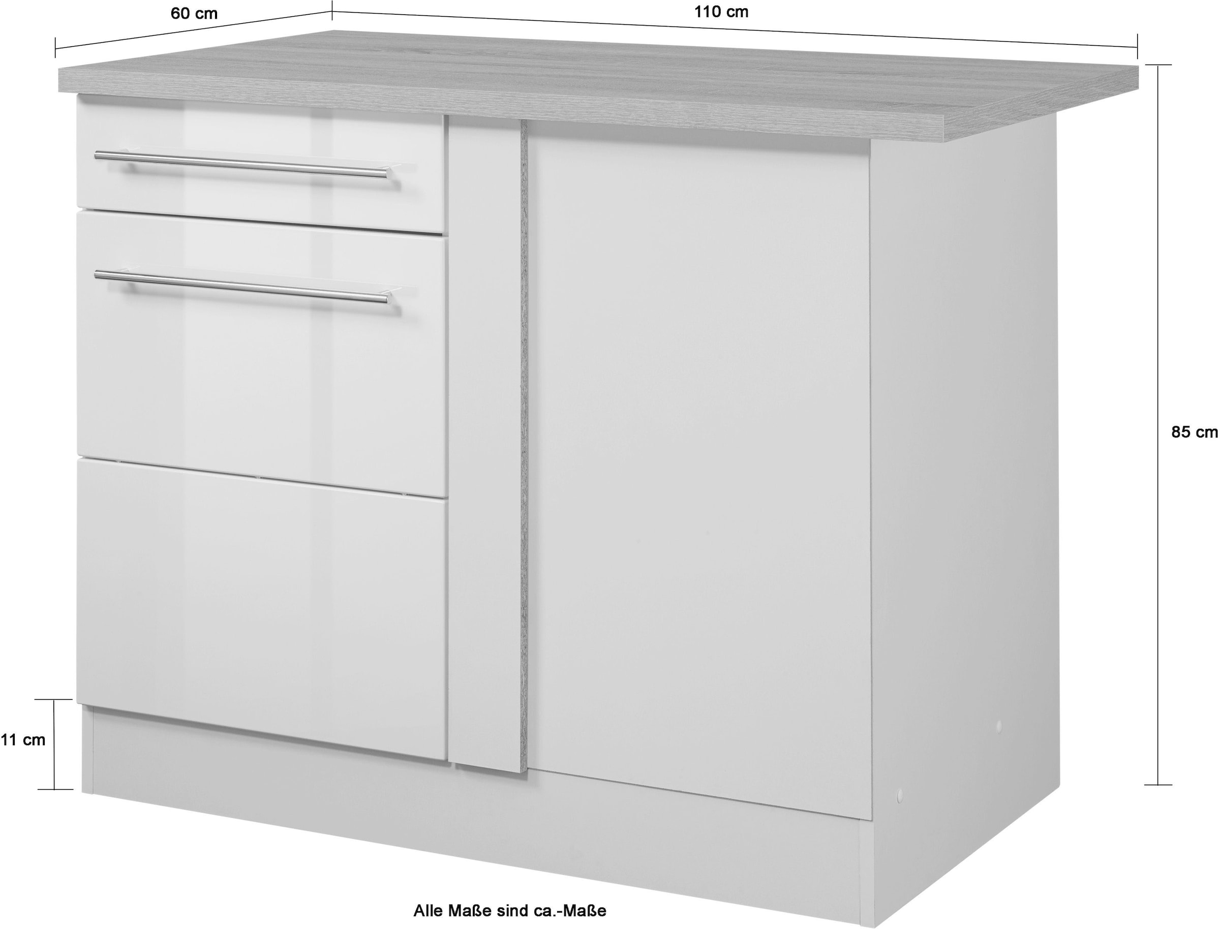 HELD MÖBEL Eckunterschrank »Wien«, Breite 110 cm