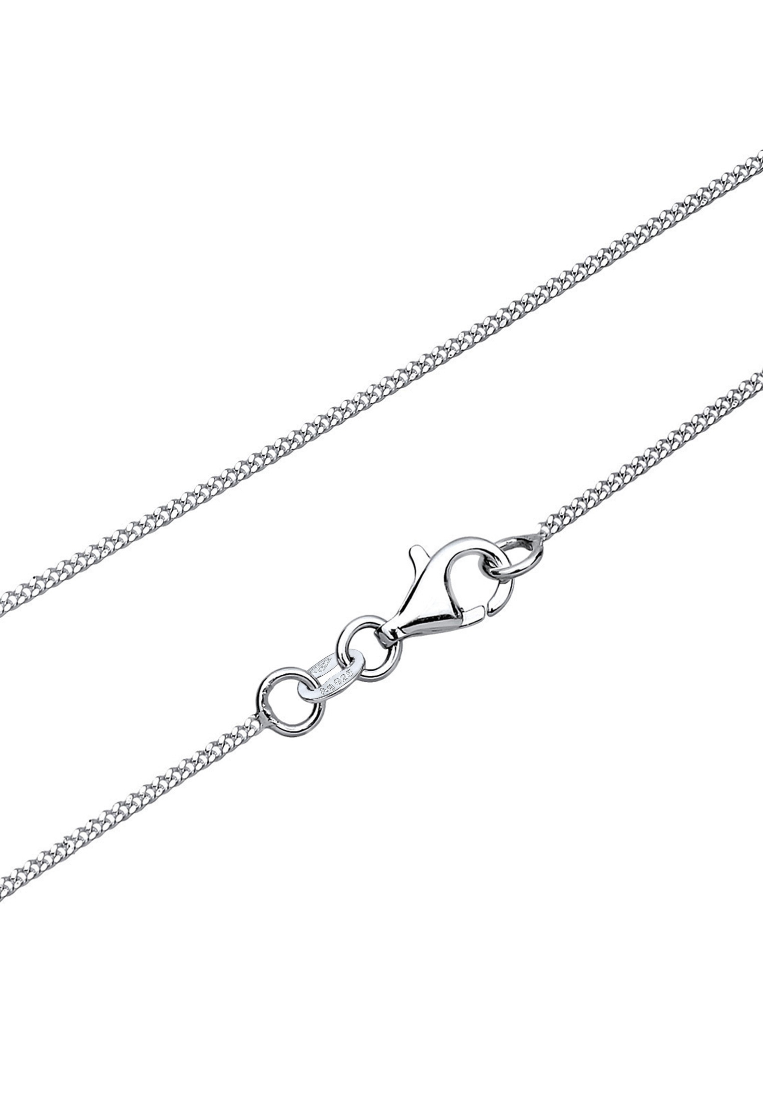 Elli DIAMONDS Silberkette »Halskette Herz Liebe Diamant (0.06 ct.) 925 Silber«
