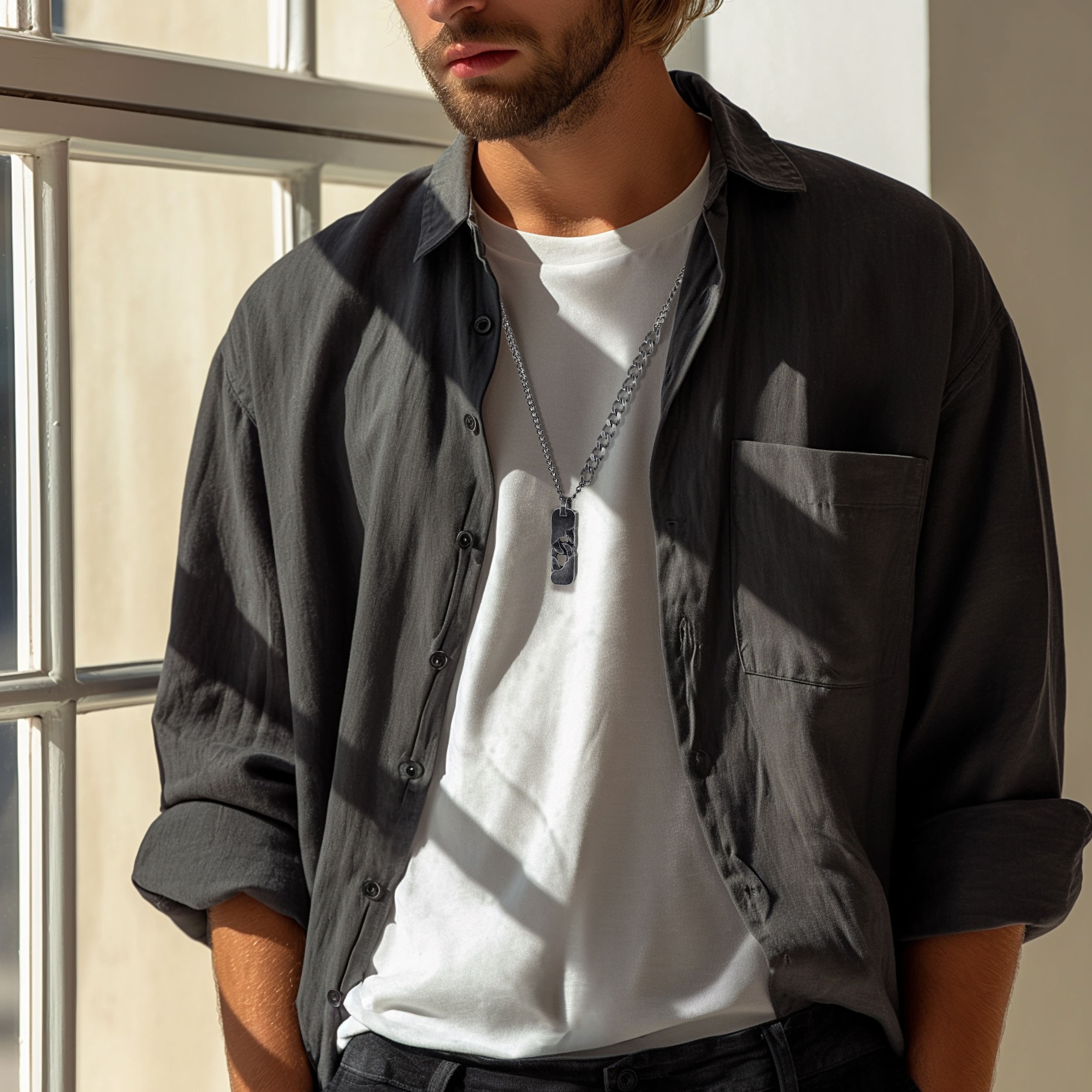 Firetti Kette mit Anhänger »Schmuck Geschenk Edelstahl Halsschmuck Halskette Panzerkette Vintage«