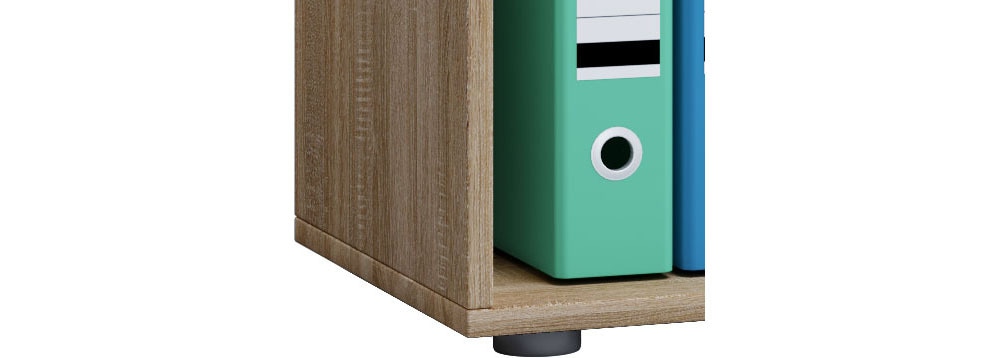 VCM Bücherregal »Holz Büro Regal Bücher Ordner Aktenregal Lona 5f« 1 Stk. tlg.