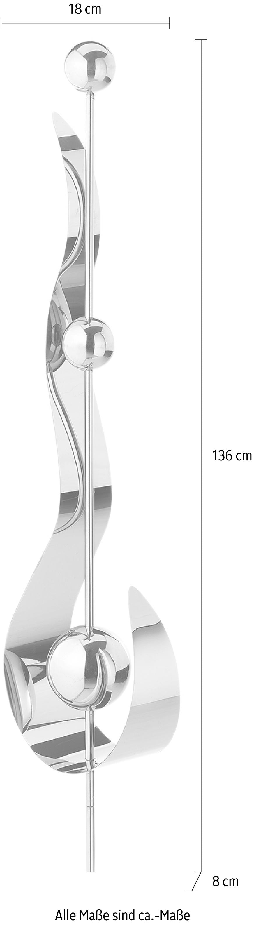 locker Dekoobjekt »Gartenstecker«, aus Edelstahl 136 cm