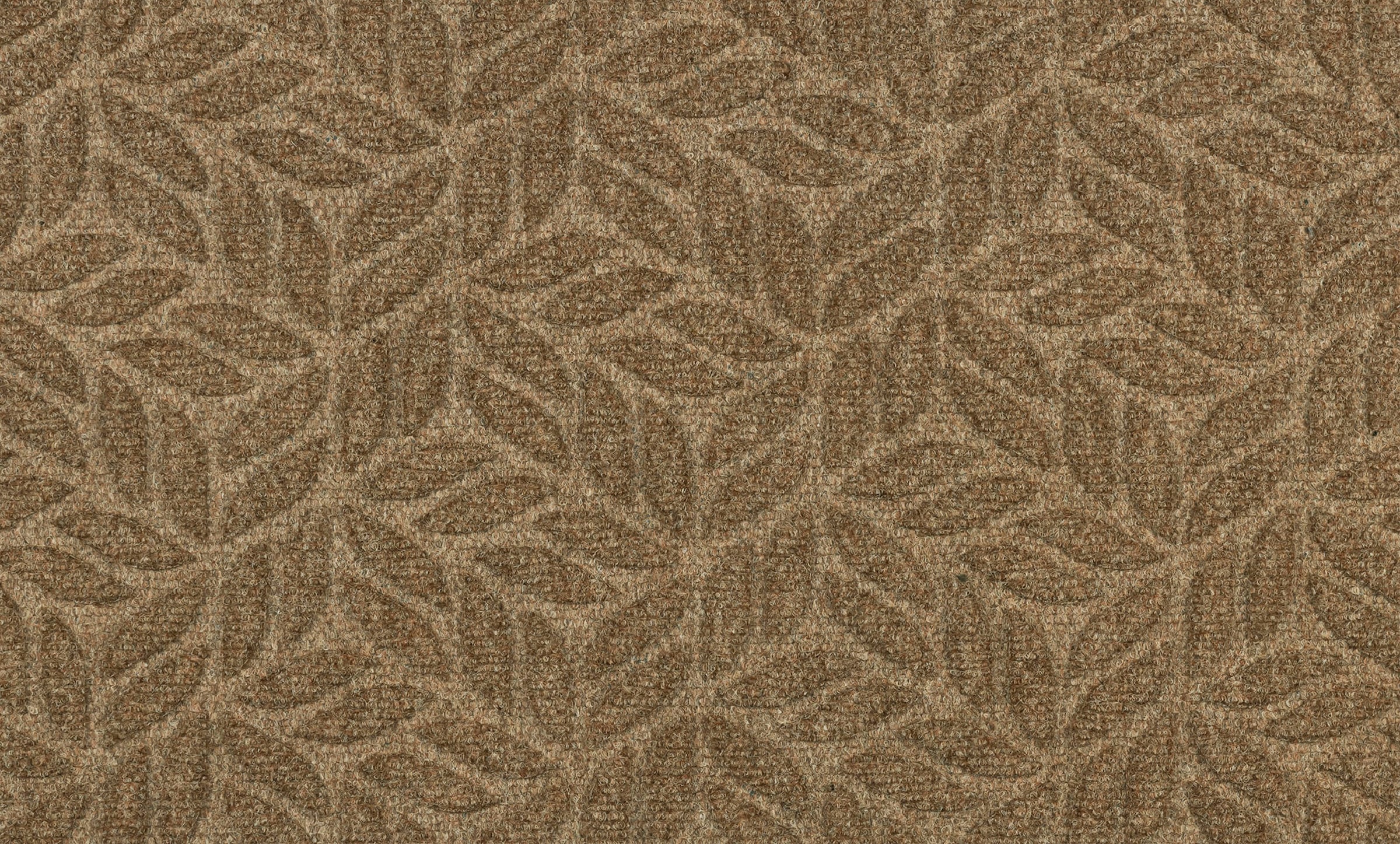 wash+dry by Kleen-Tex Fußmatte »DUNE Leaves Taupe«, rechteckig, 8 mm Höhe