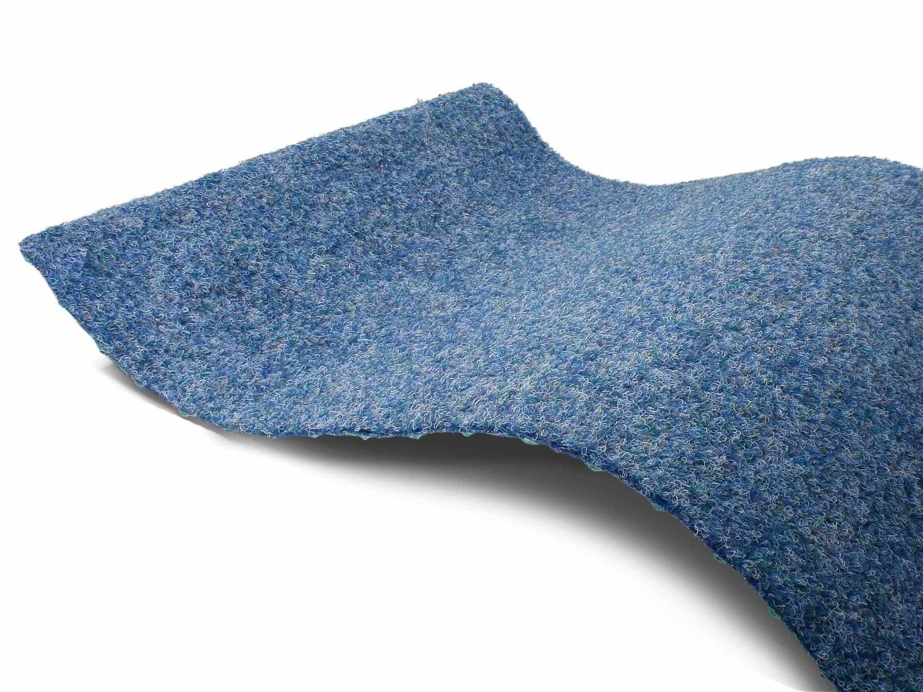 Primaflor-Ideen in Textil, Kunstrasen »GREEN, Made in Netherlands« rechteckig 7, 5 mm Höhe Rasenteppich, blau, mit Noppen, blau, Polypropylen (PP), B 