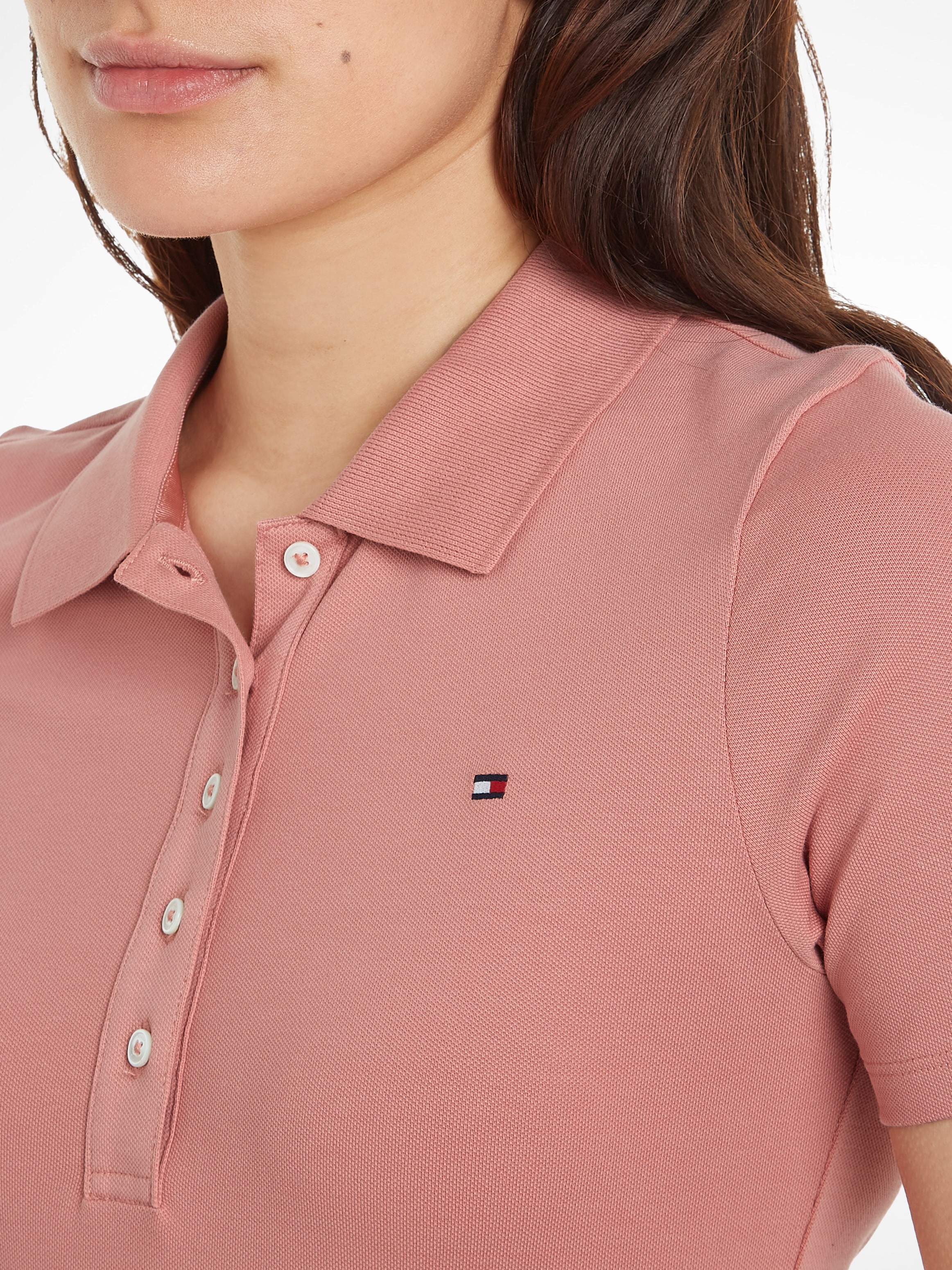 Tommy Hilfiger Poloshirt »1985 SLIM PIQUE POLO SS«, mit dezenter Tommy Hilfiger Logostickerei