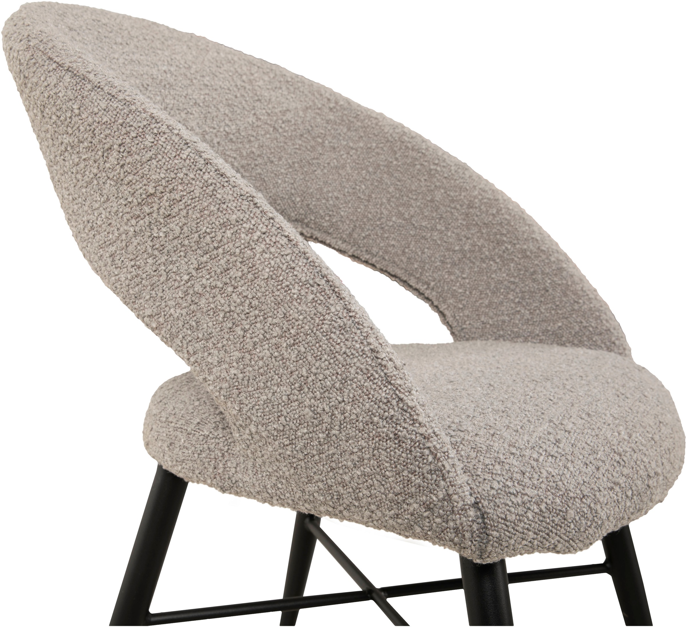 OMG Design Esszimmerstuhl »Marley«, (Set), 1 St., Stoff, mit modernem Cut-Out, Bouclé Bezug
