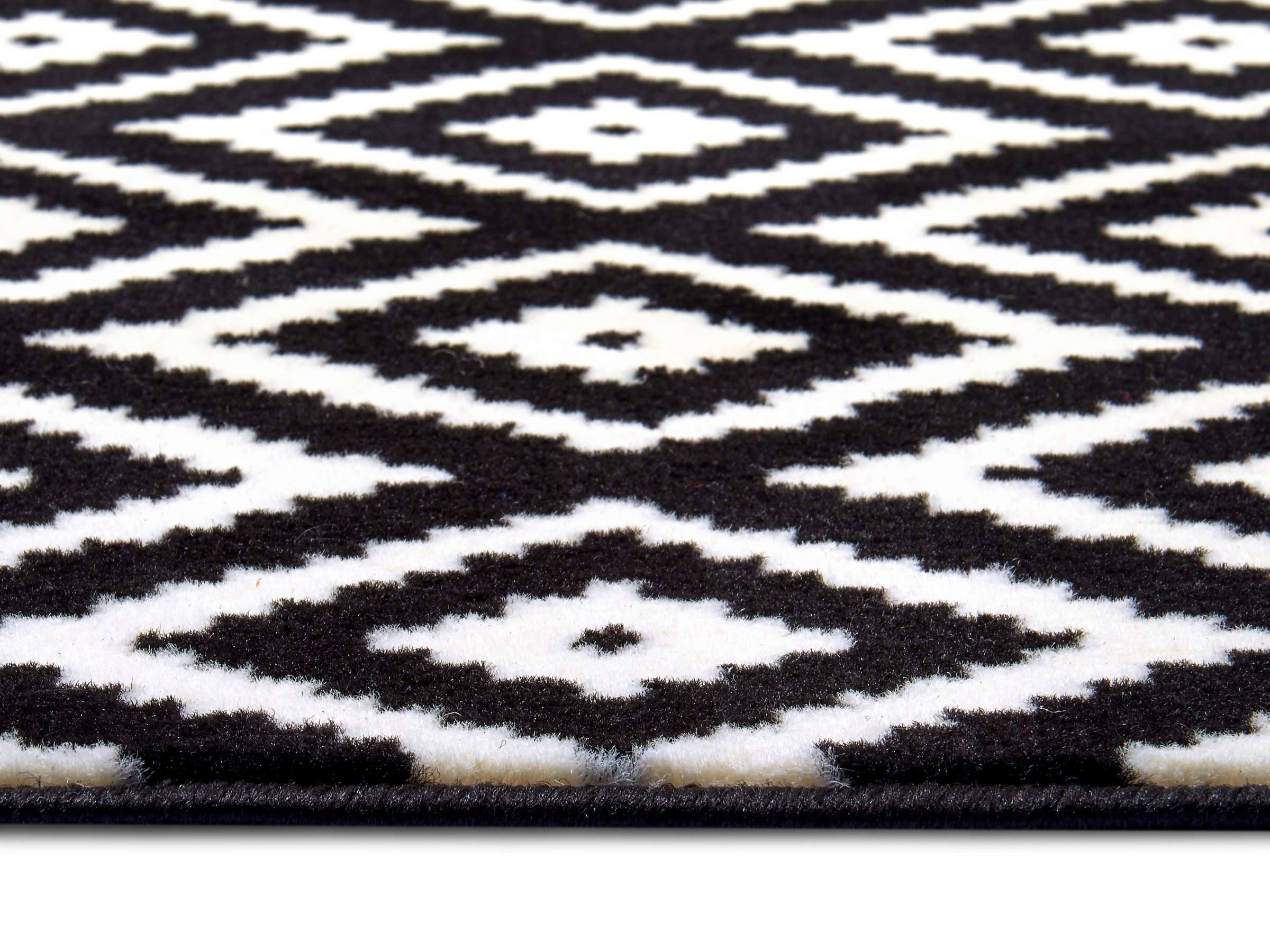 HANSE Home Teppich »Raute«, rechteckig, 9 mm Höhe, Läufer, Kurzflor, Skandi, Raute, Wohnzimmer, Schlafzimmer, Flur
