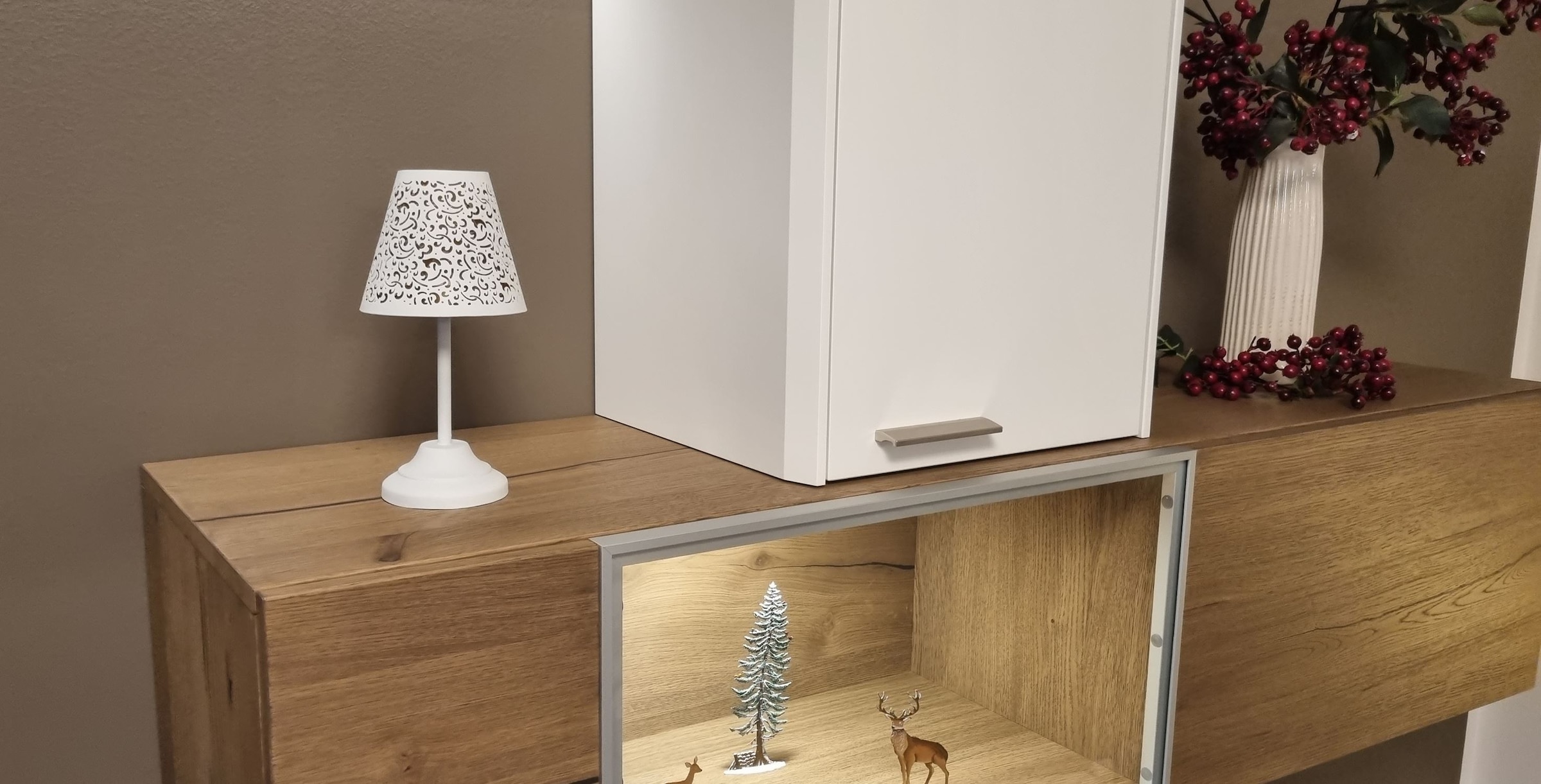 Ambiente Haus Teelichthalter »Teelicht-Lampe in Weiß - (H) 24 cm«