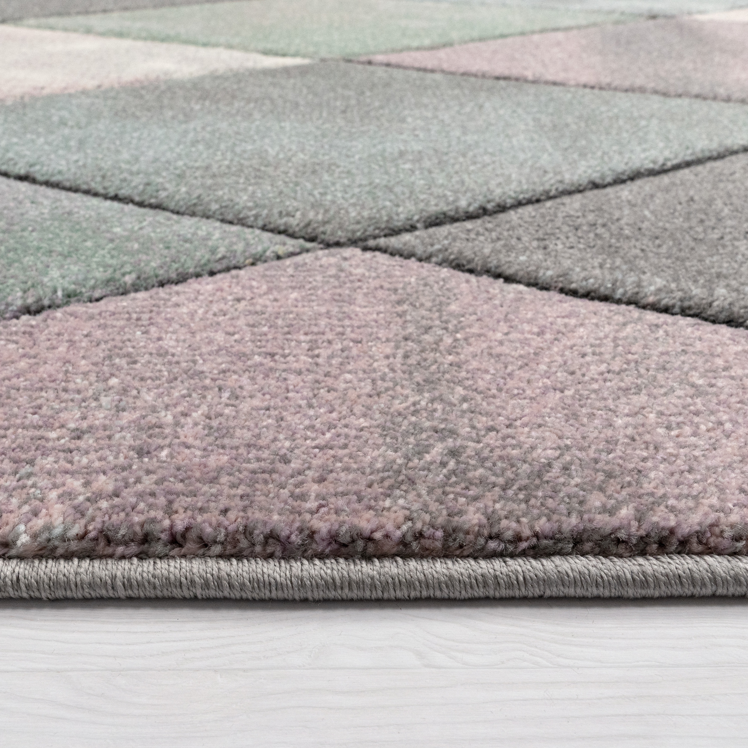 Paco Home Läufer »Lara 238«, rechteckig, 16 mm Höhe, Kurzflor, Pastell-Farben, handgefertigter Konturenschnitt
