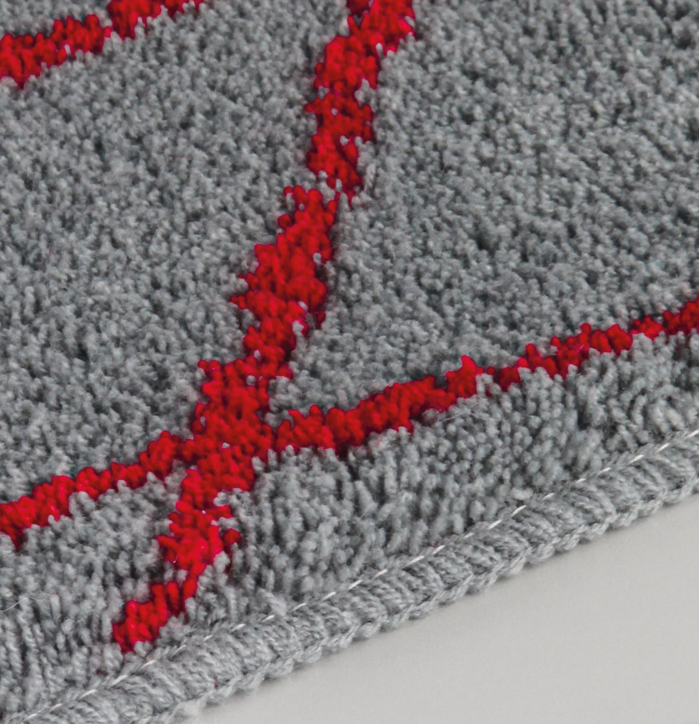 Kleine Wolke Badematte »»Bondi«« Höhe 20 mm rutschhemmend beschichtet fußbodenheizungsgeeignet Badteppich, modernes geometrisches Design, weicher Hochflor