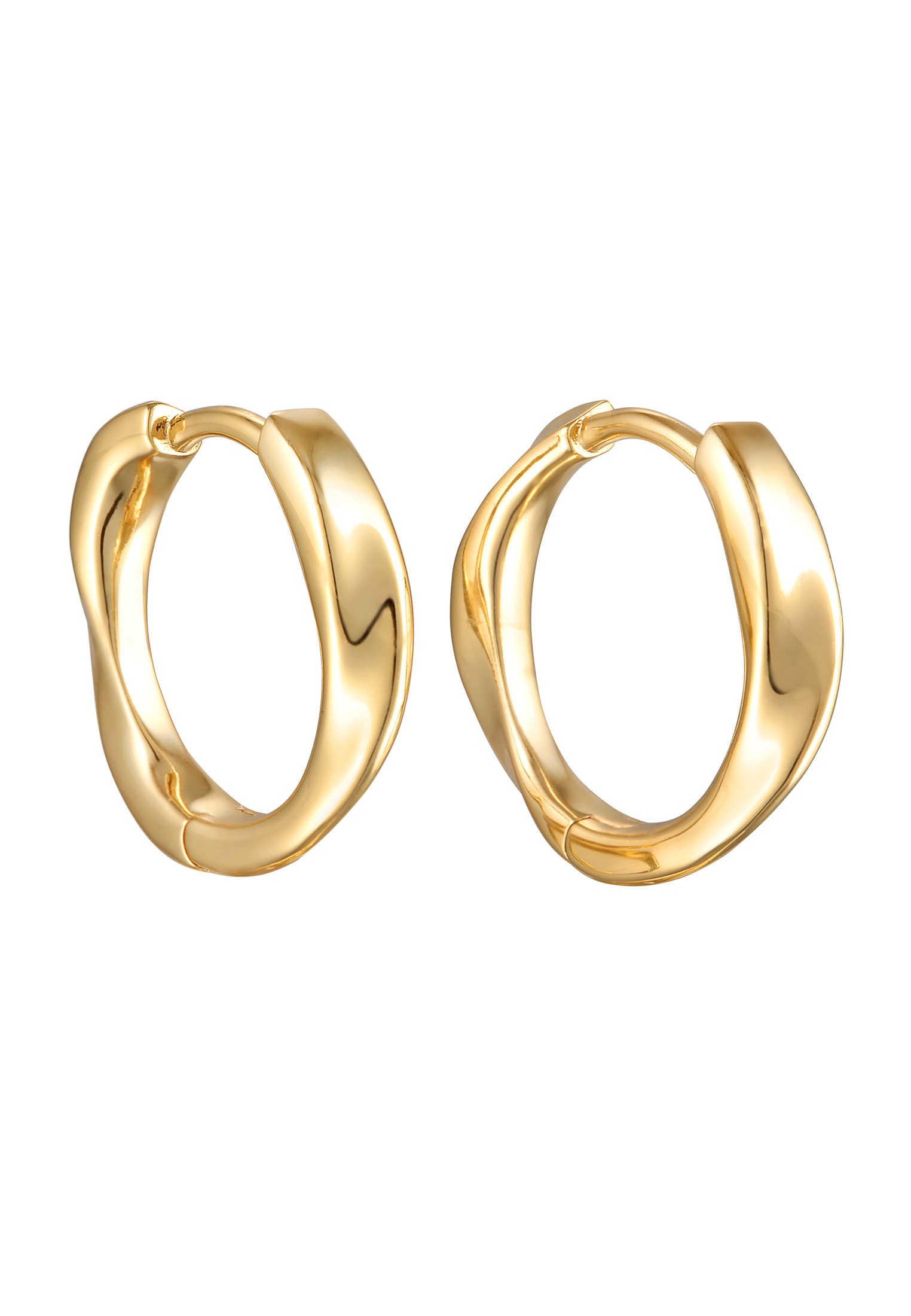 Elli Paar Creolen »Ohrringe Elli Creolen Twisted Look Goldfarben«