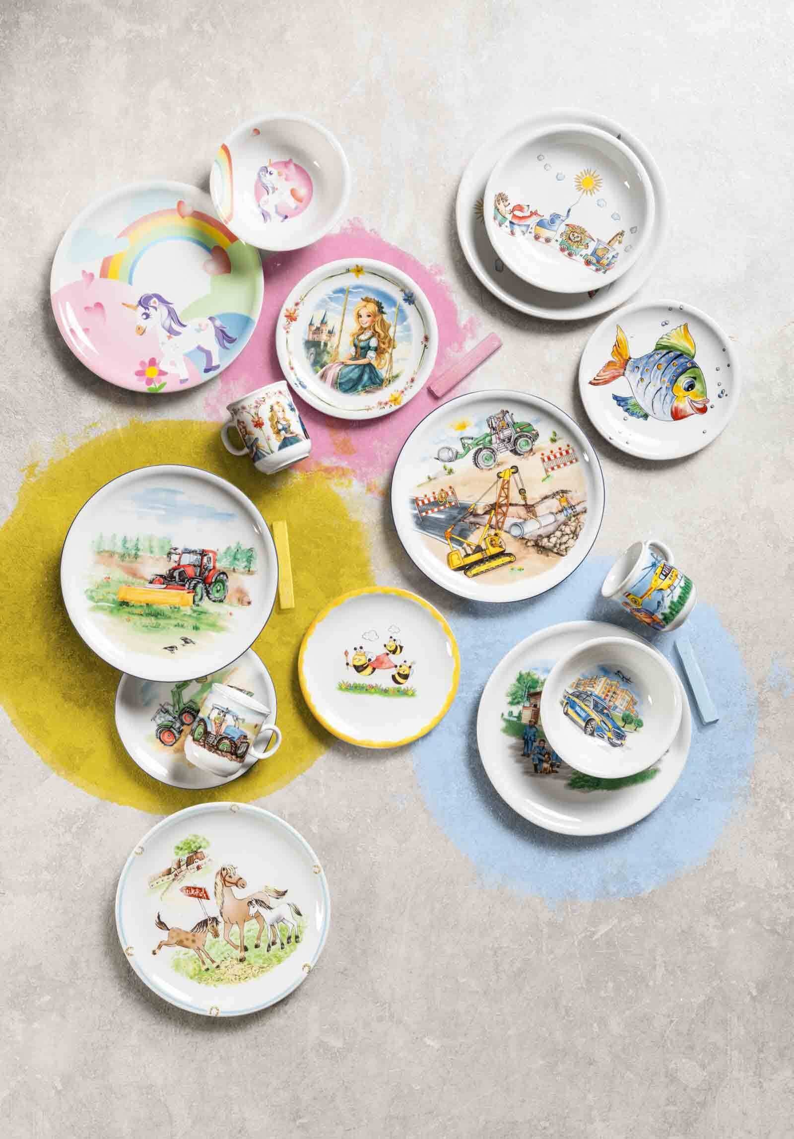 Seltmann Weiden Kindergeschirr-Set »Kindergeschirr Set Compact Prinzessin 3er Set bunt«