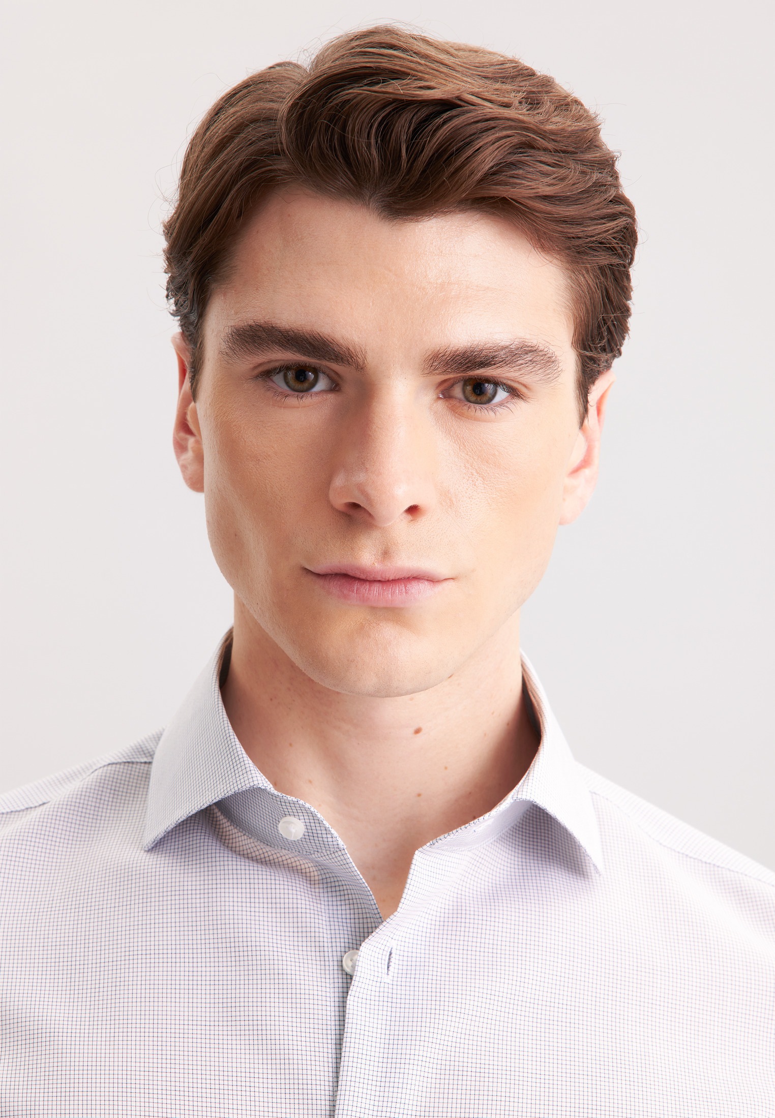 seidensticker Businesshemd »Schwarze Rose« Slim 1/1 Kentkragen Karo